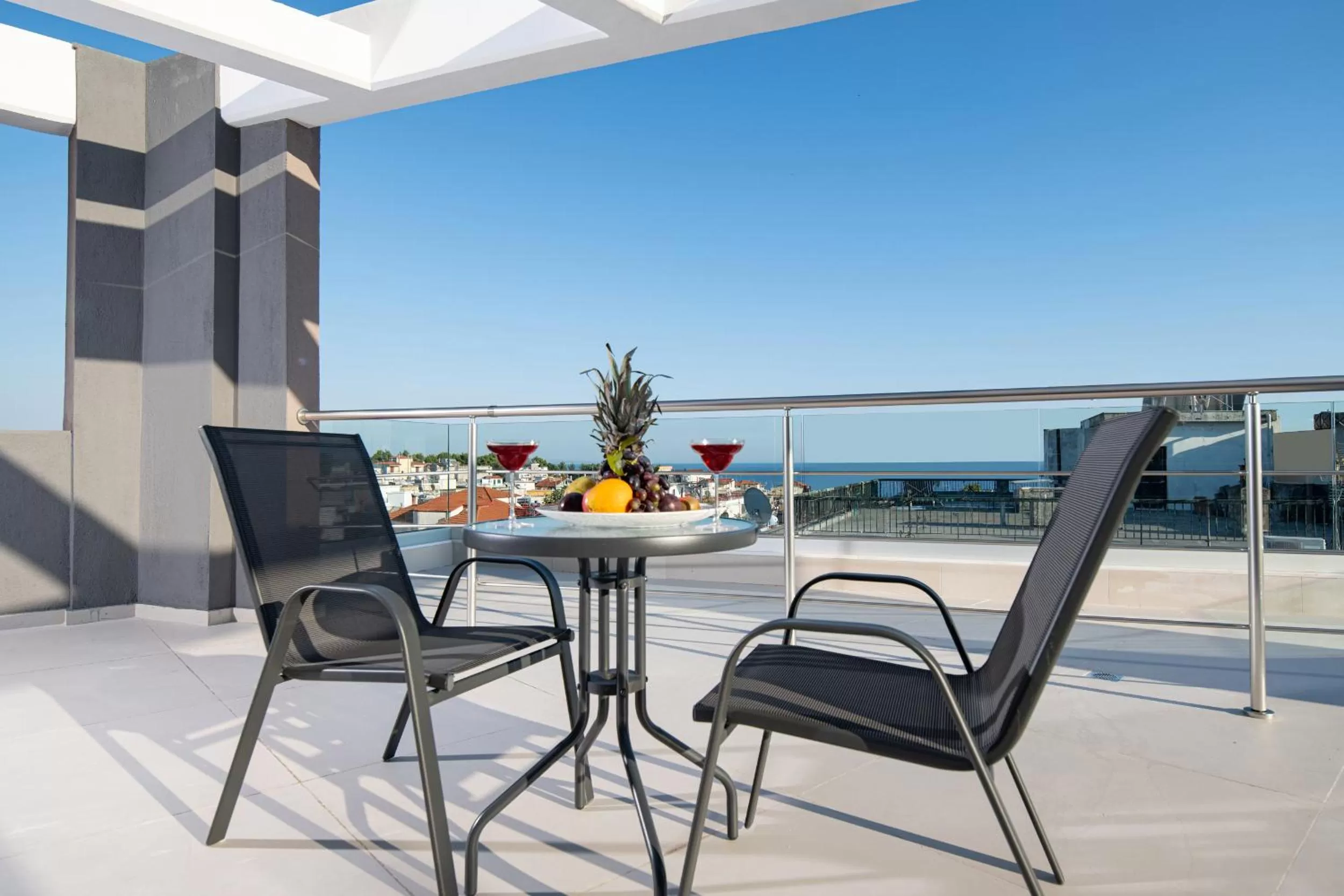 Balcony/Terrace in Light Blue Hotel