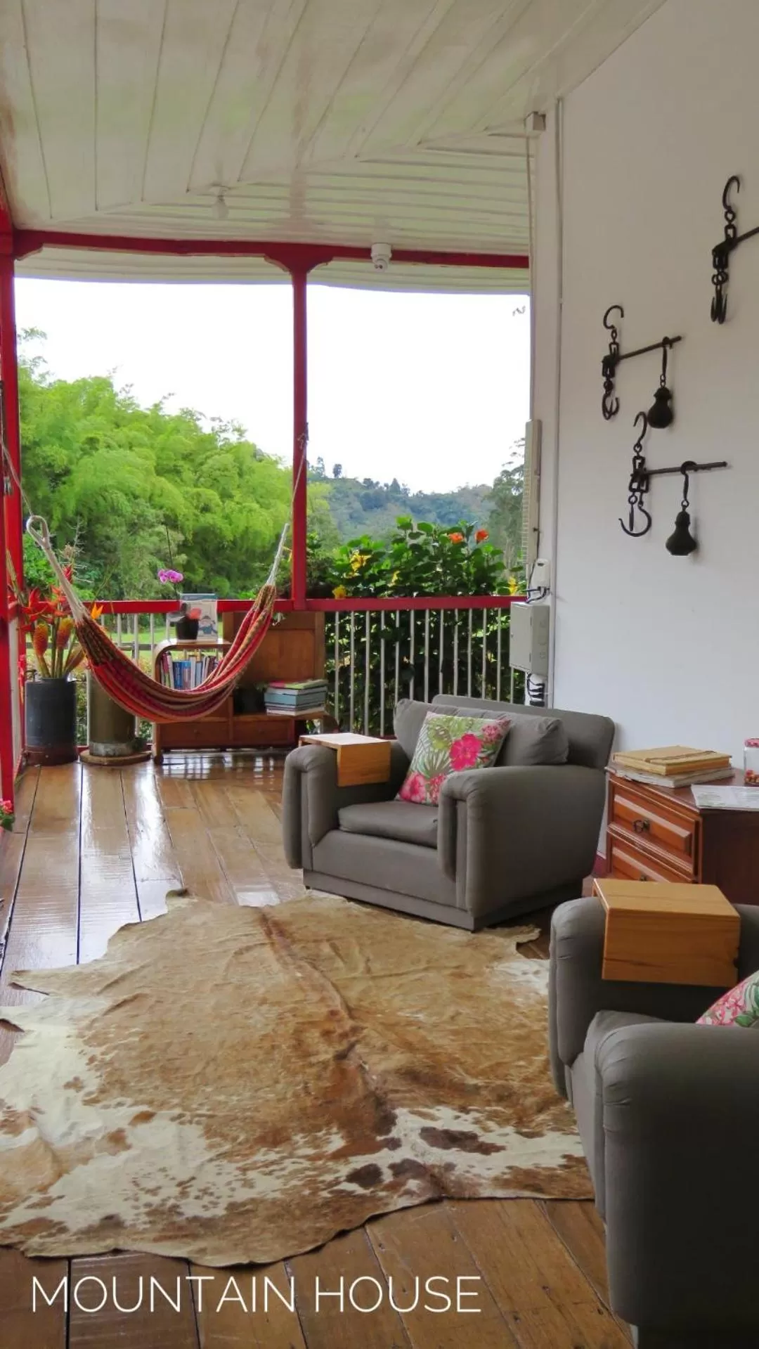 Living room in La Cabaña Ecohotel - Valle del Cocora