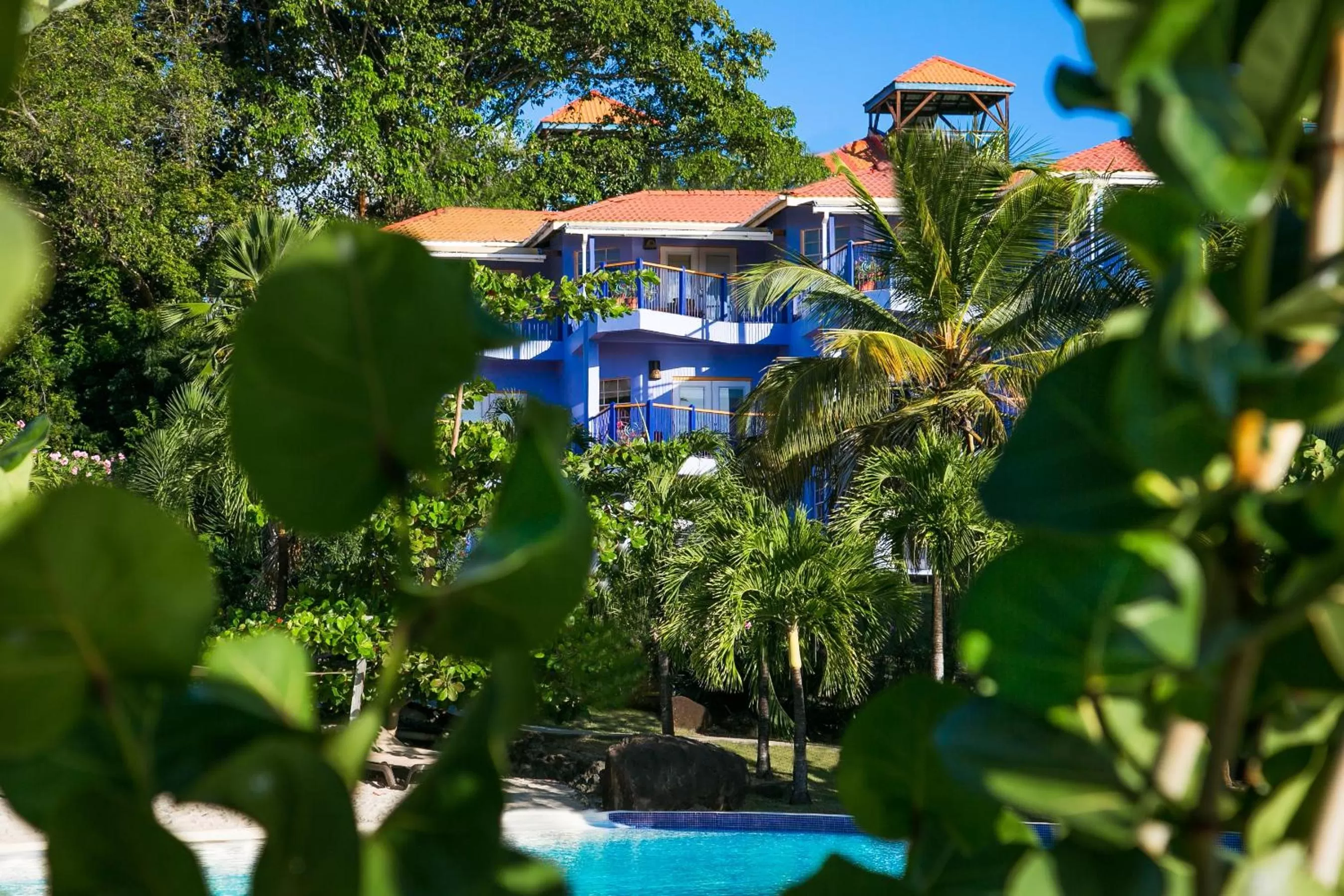Facade/entrance in True Blue Bay Resort