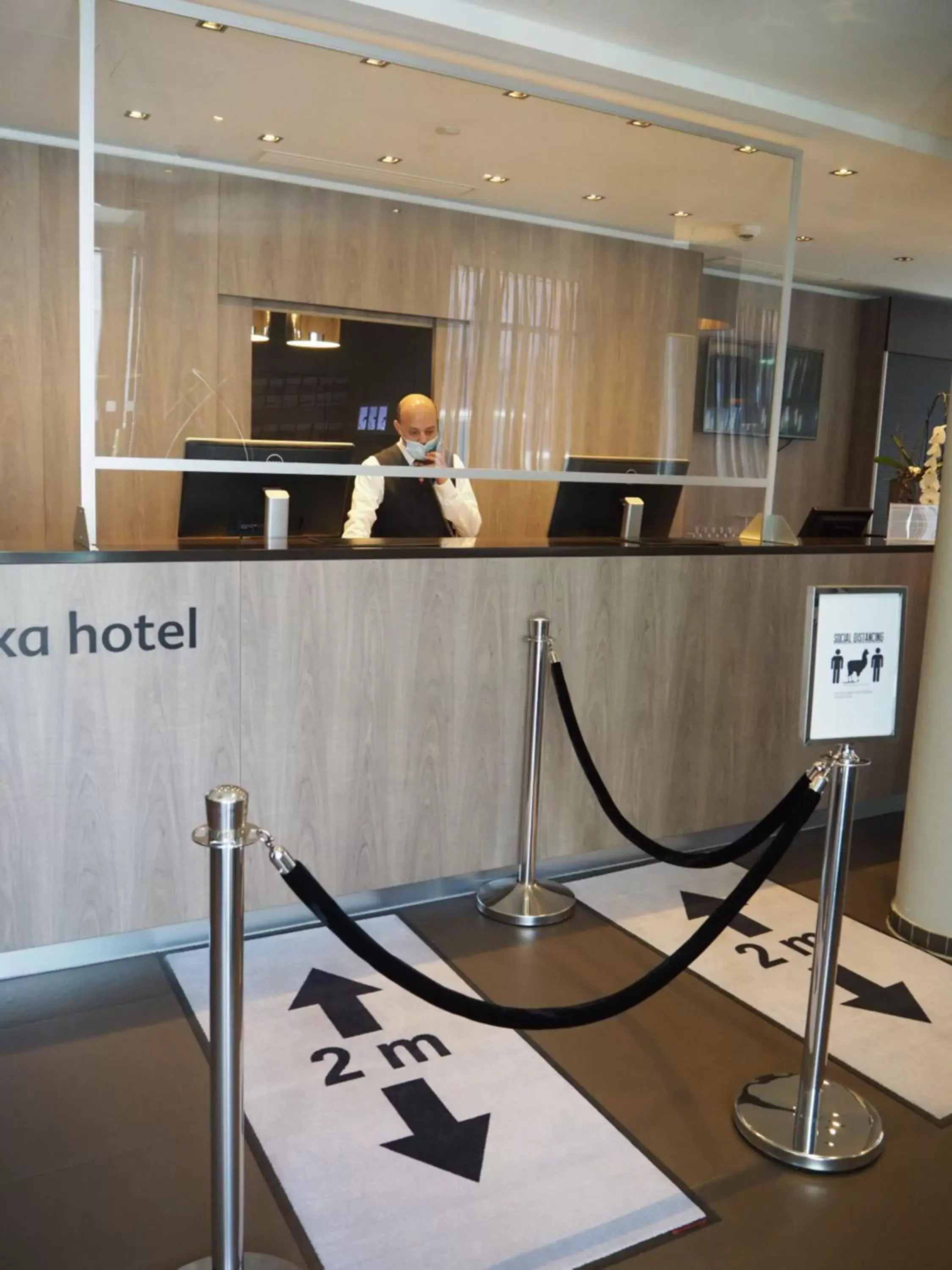 Lobby or reception in relexa hotel München
