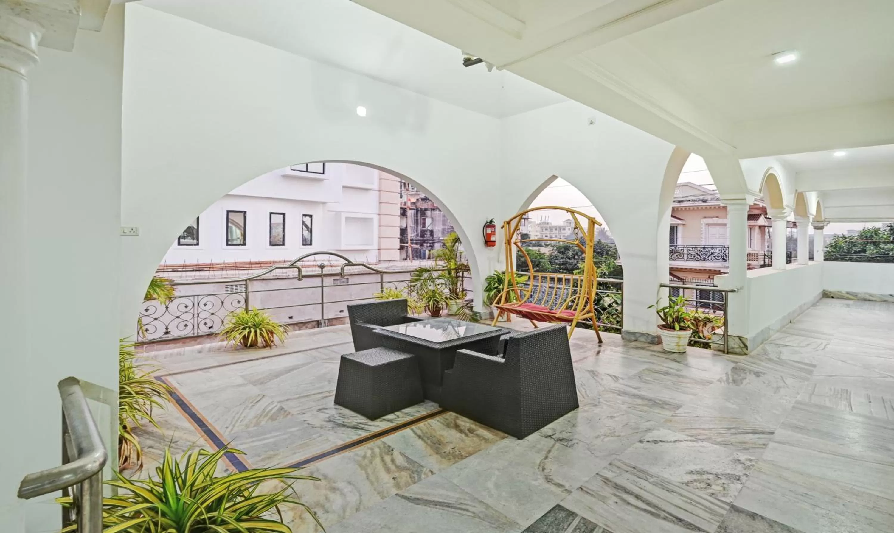 Patio in Treebo Sidhartha International Baliapanda