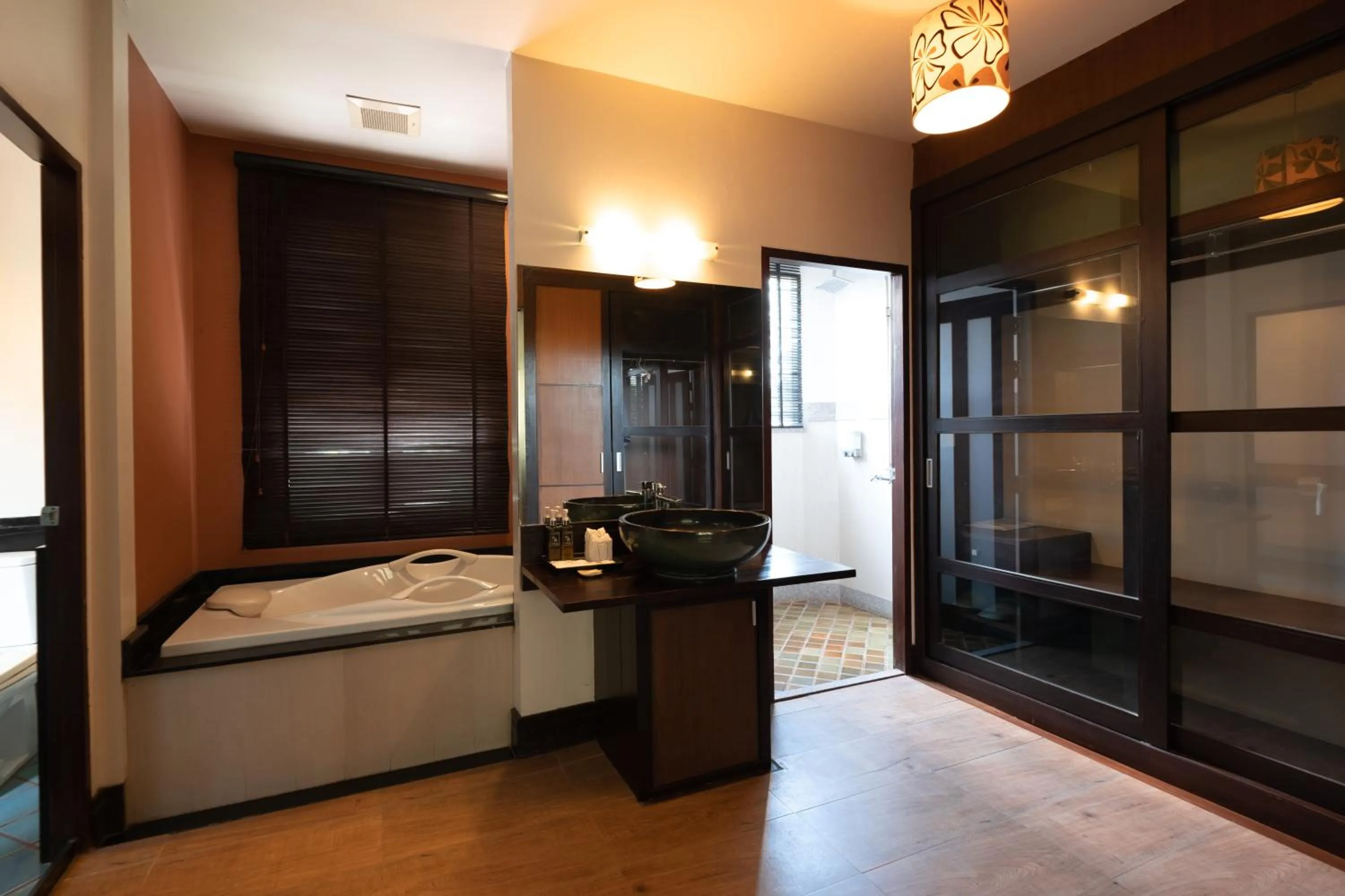 Bathroom, Bed in Kireethara Boutique Resort