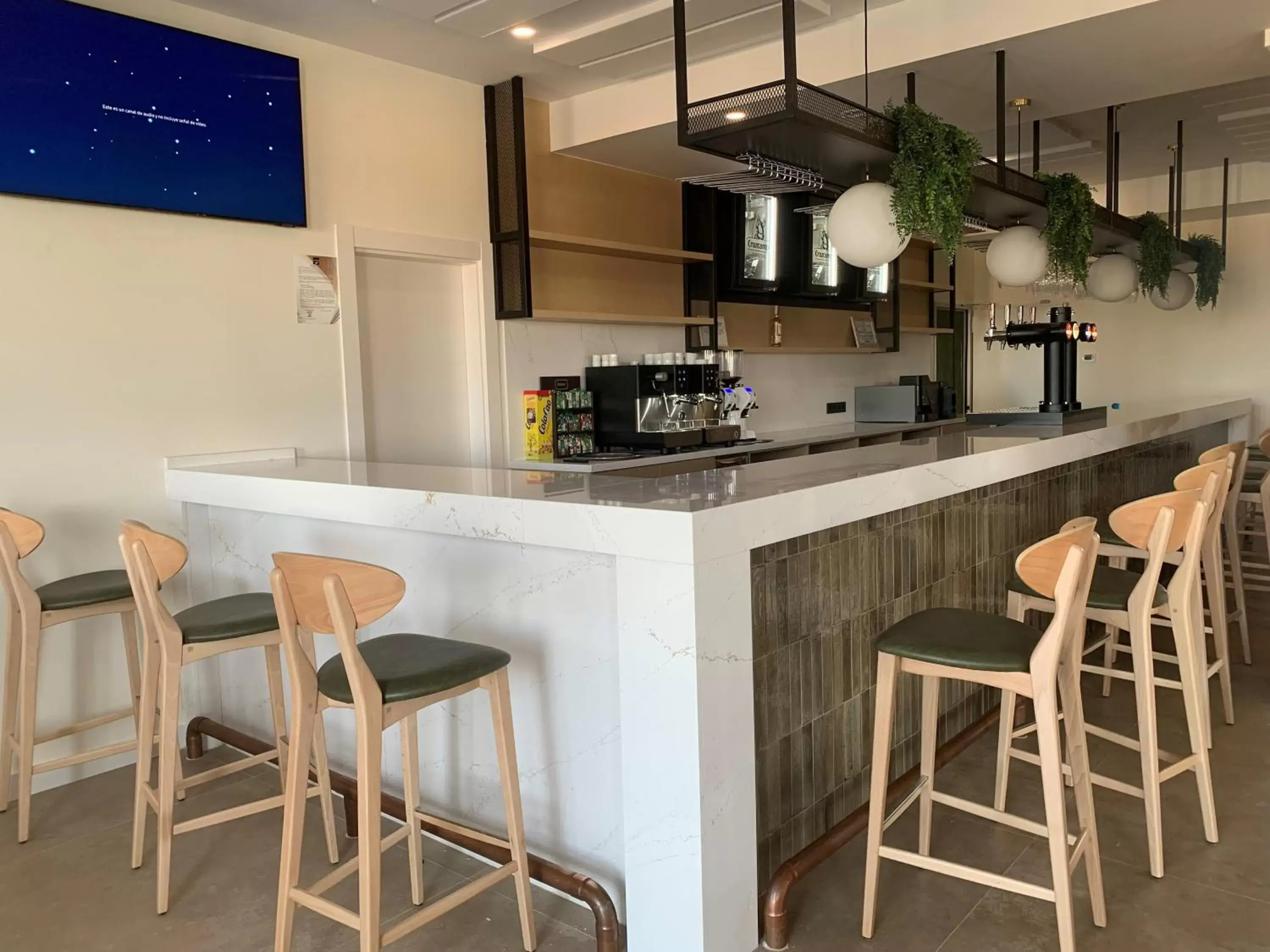 Lounge or bar, Kitchen/Kitchenette in Hotel Don Pepo