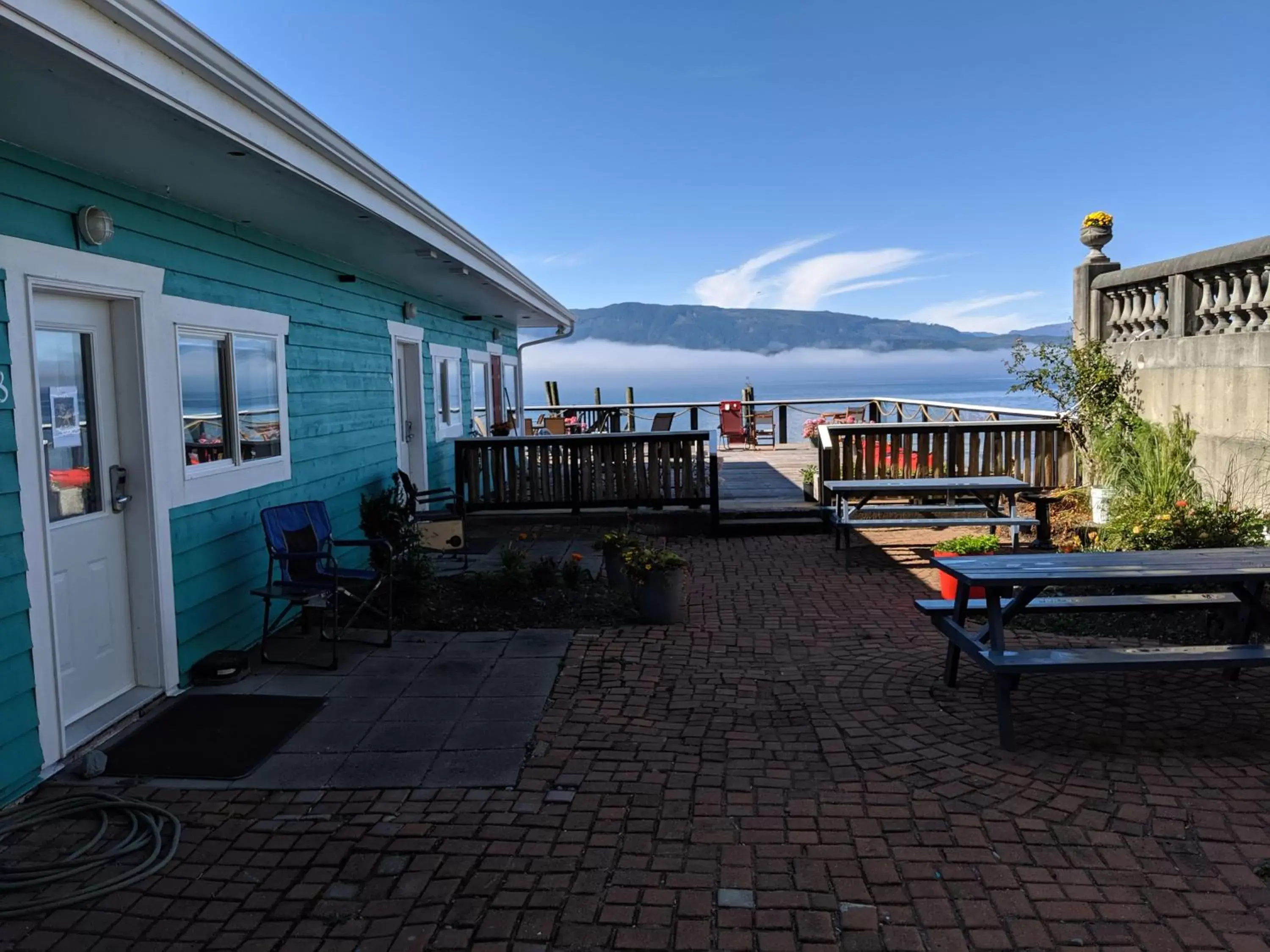 Patio in Nimpkish Hotel