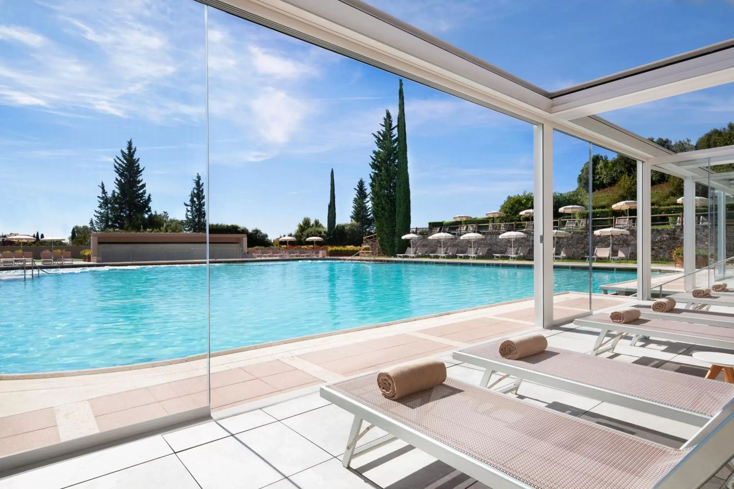 Swimming Pool in Grotta Giusti Thermal Spa Resort Tuscany, Autograph Collection