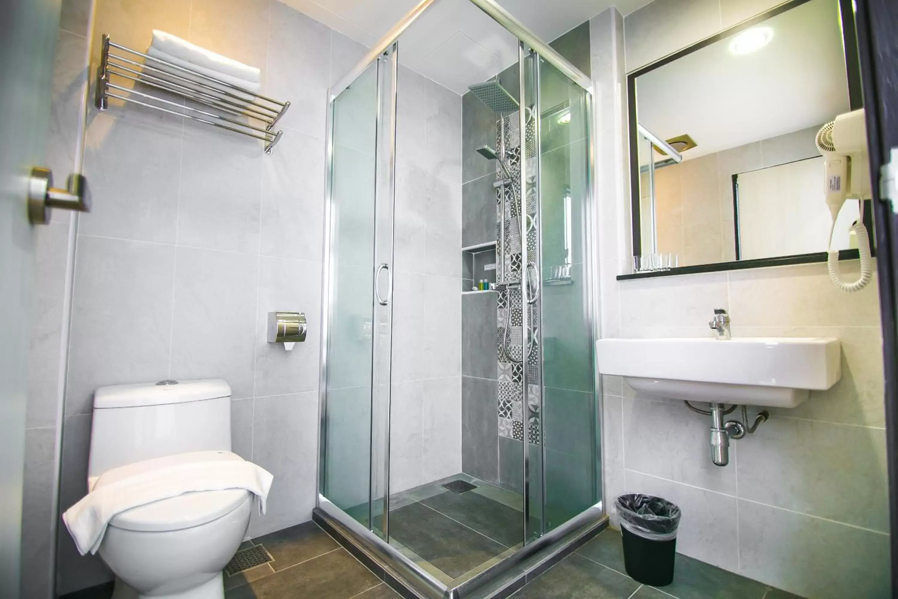 Shower, Bathroom in INDRA HOTEL - BOUTIQUE SUITES