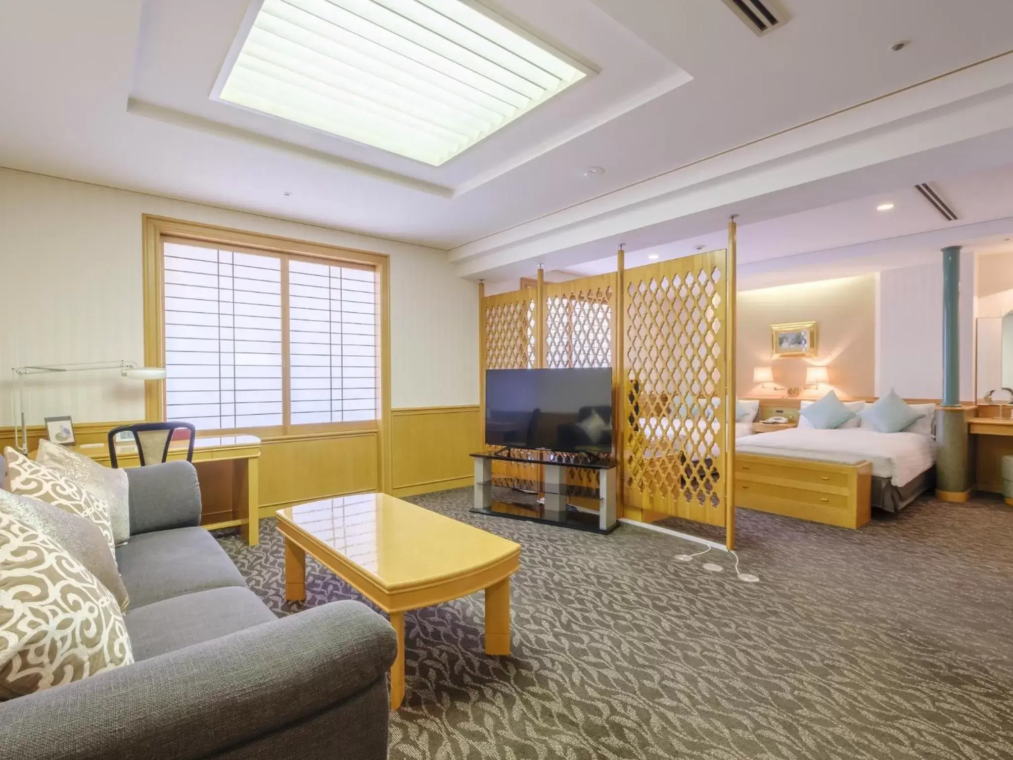 Bed, Seating Area in Rihga Hotel Zest Takamatsu