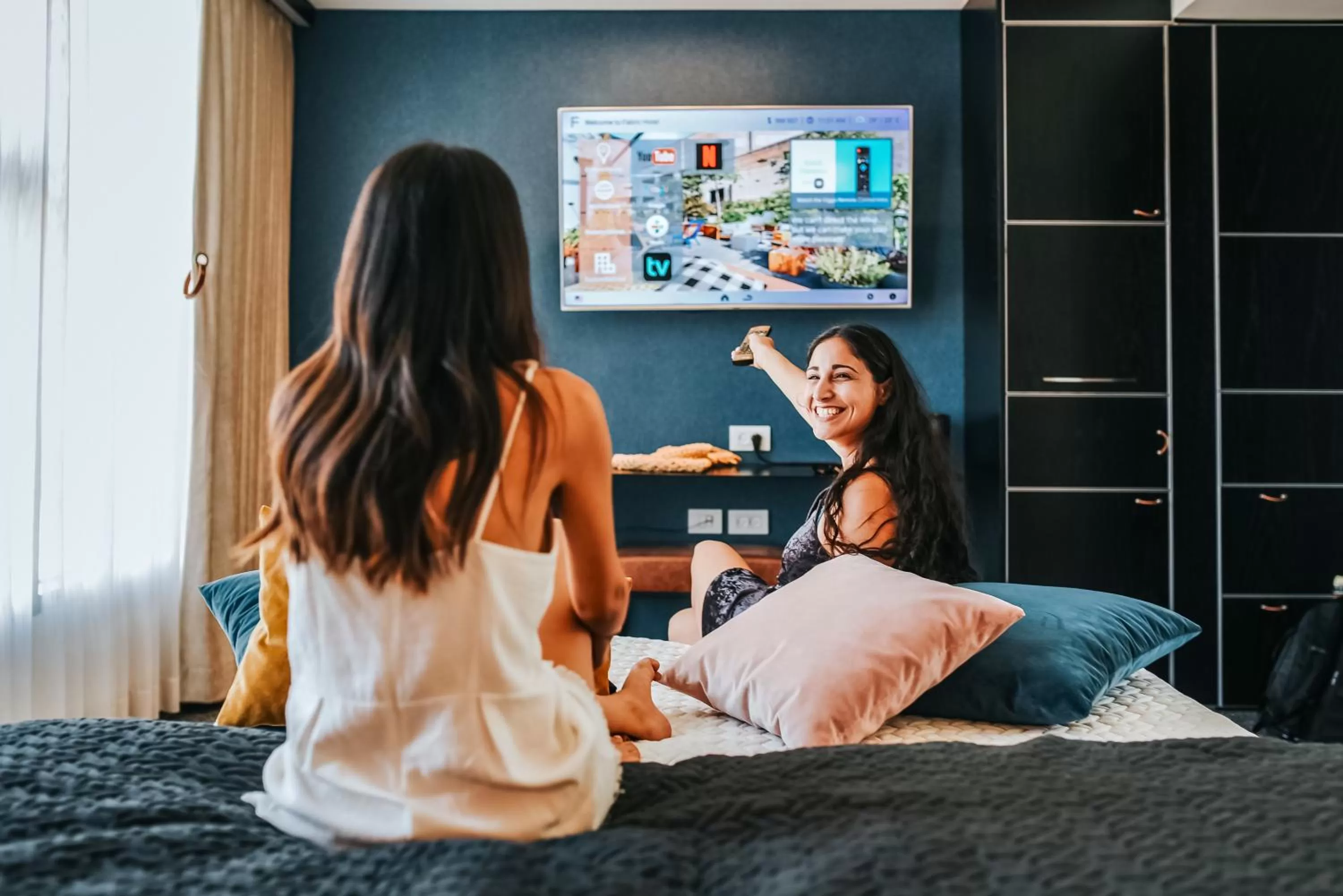 People, Bed in Fabric Hotel - an Atlas Boutique Hotel