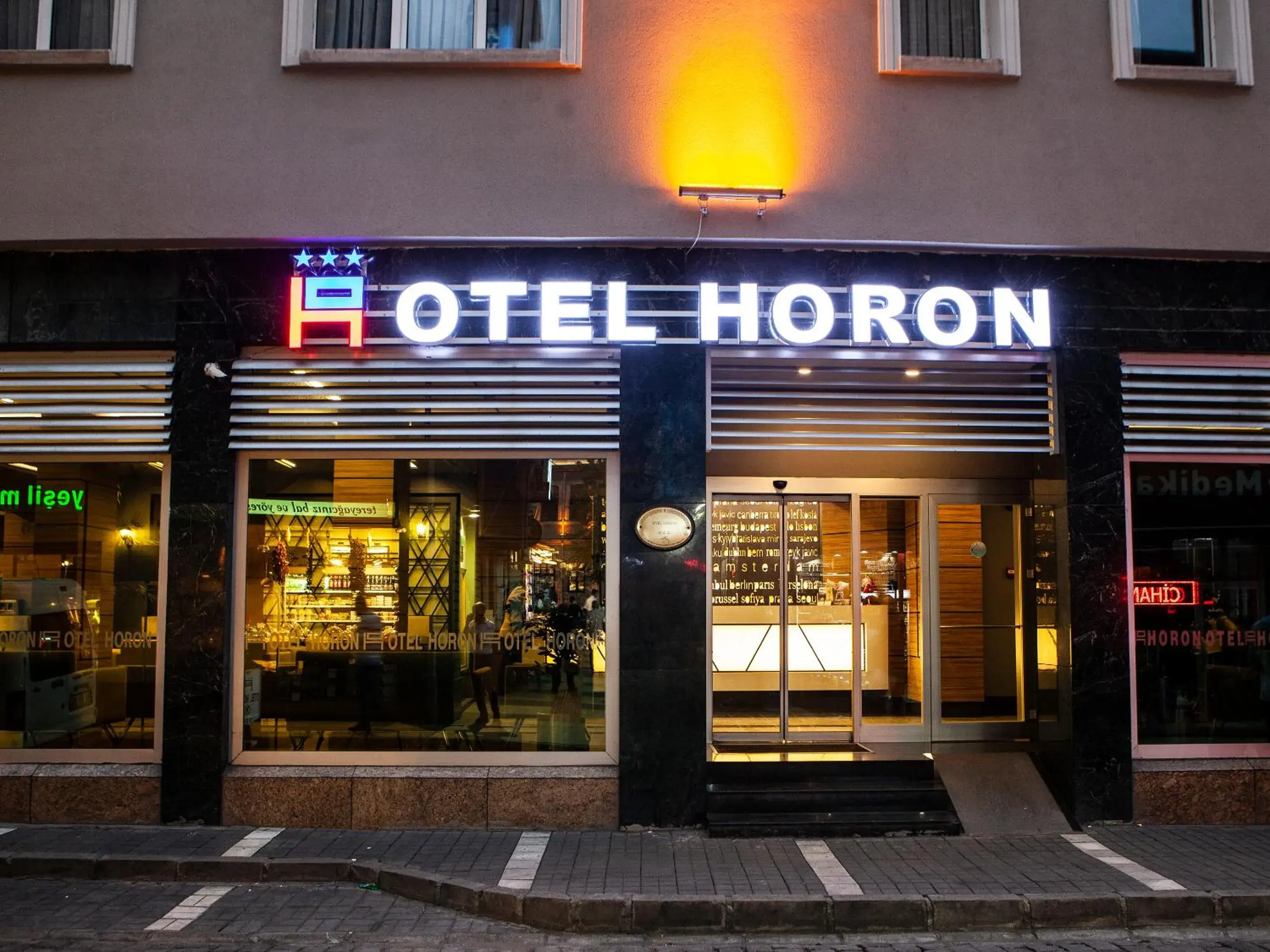 Facade/entrance in Horon Hotel