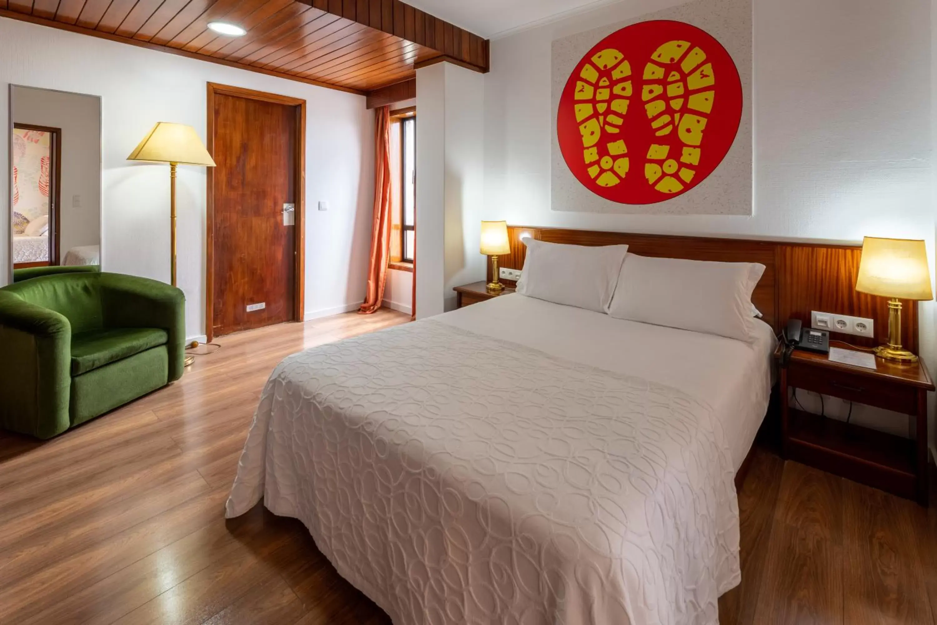 Bed in Hotel A.S. Sao Joao da Madeira
