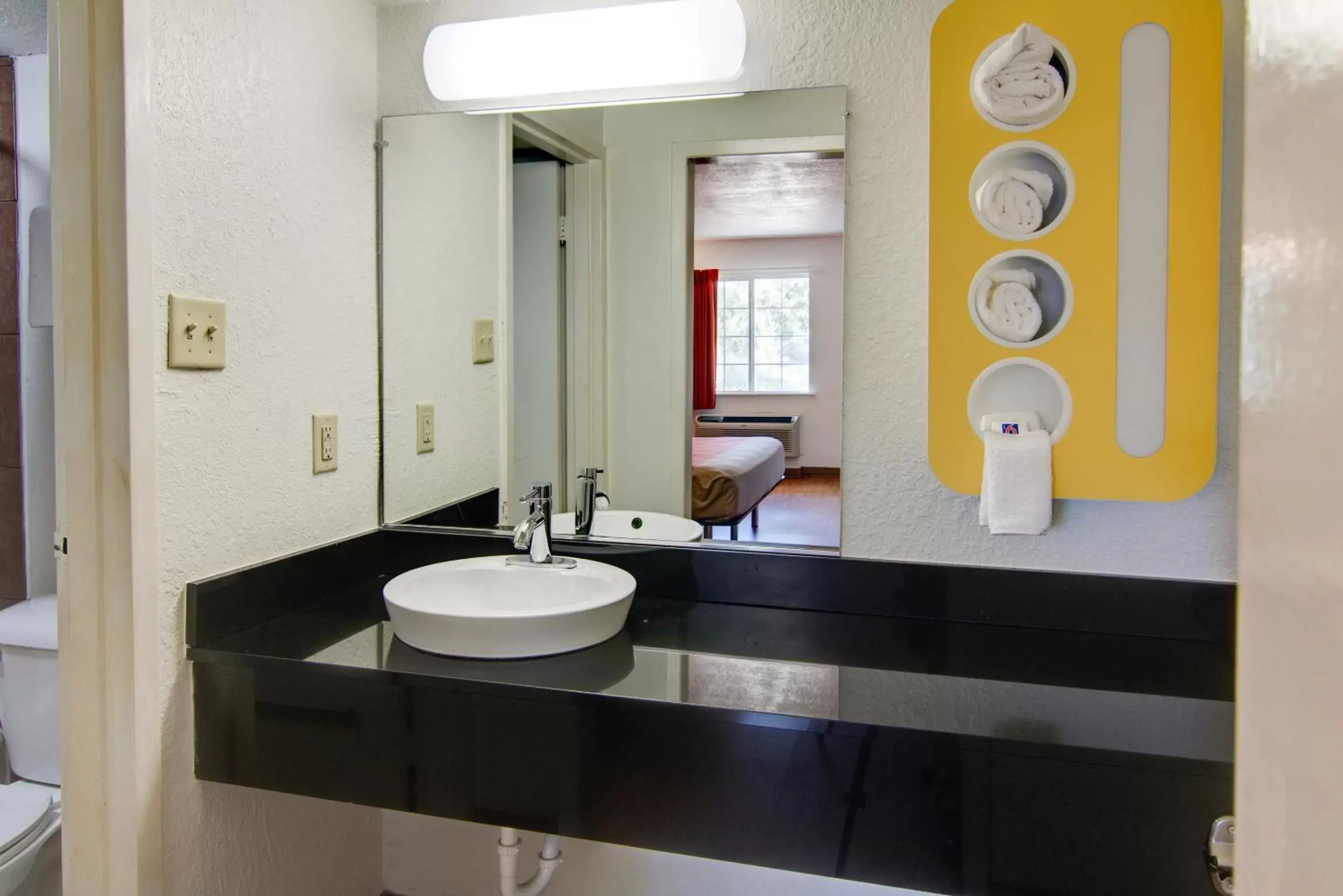 Toilet, Bathroom in Motel 6-Mount Pleasant, TX