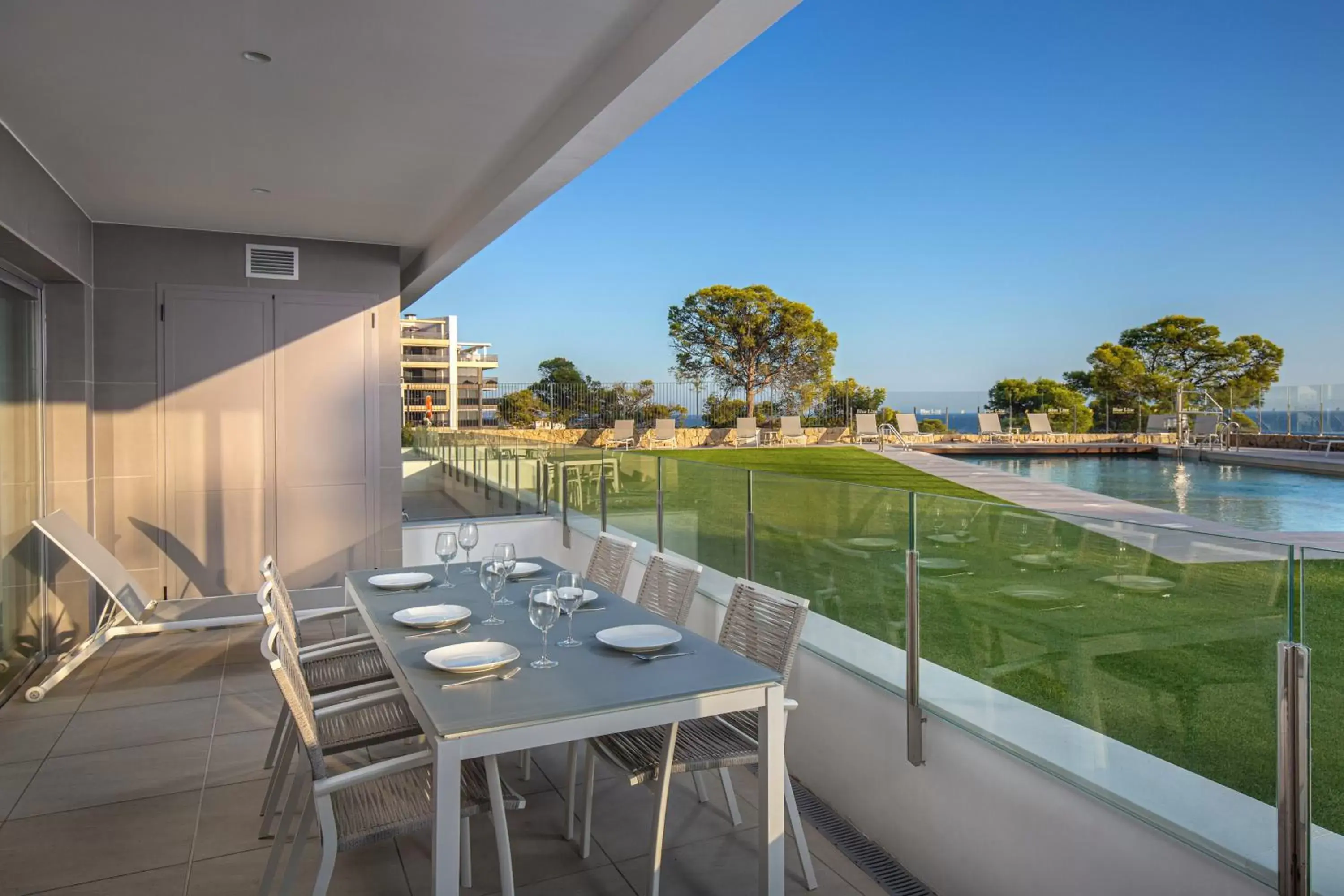 Balcony/Terrace in Blue Line Apartment Hotel