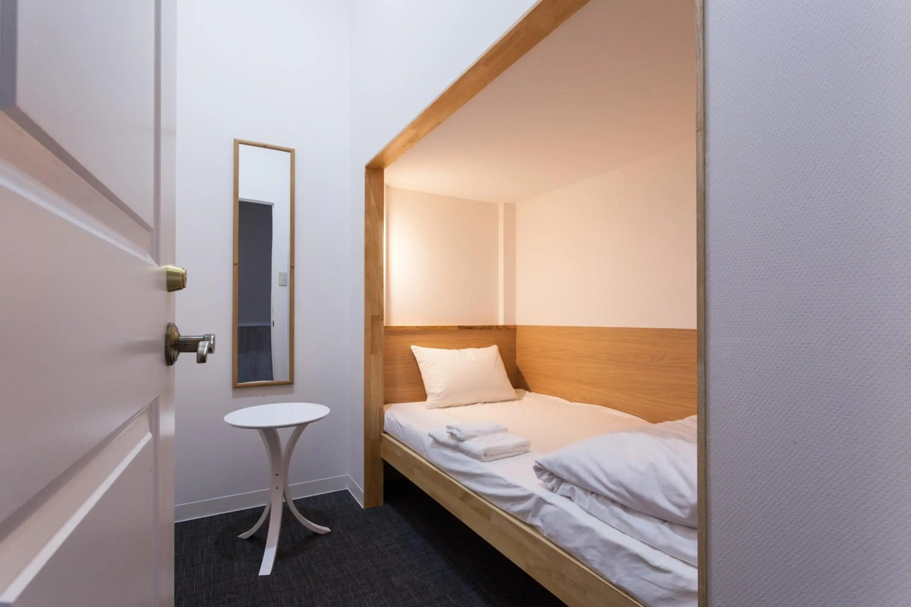 Photo of the whole room, Bed in Abest Cube Naha Kokusai Street