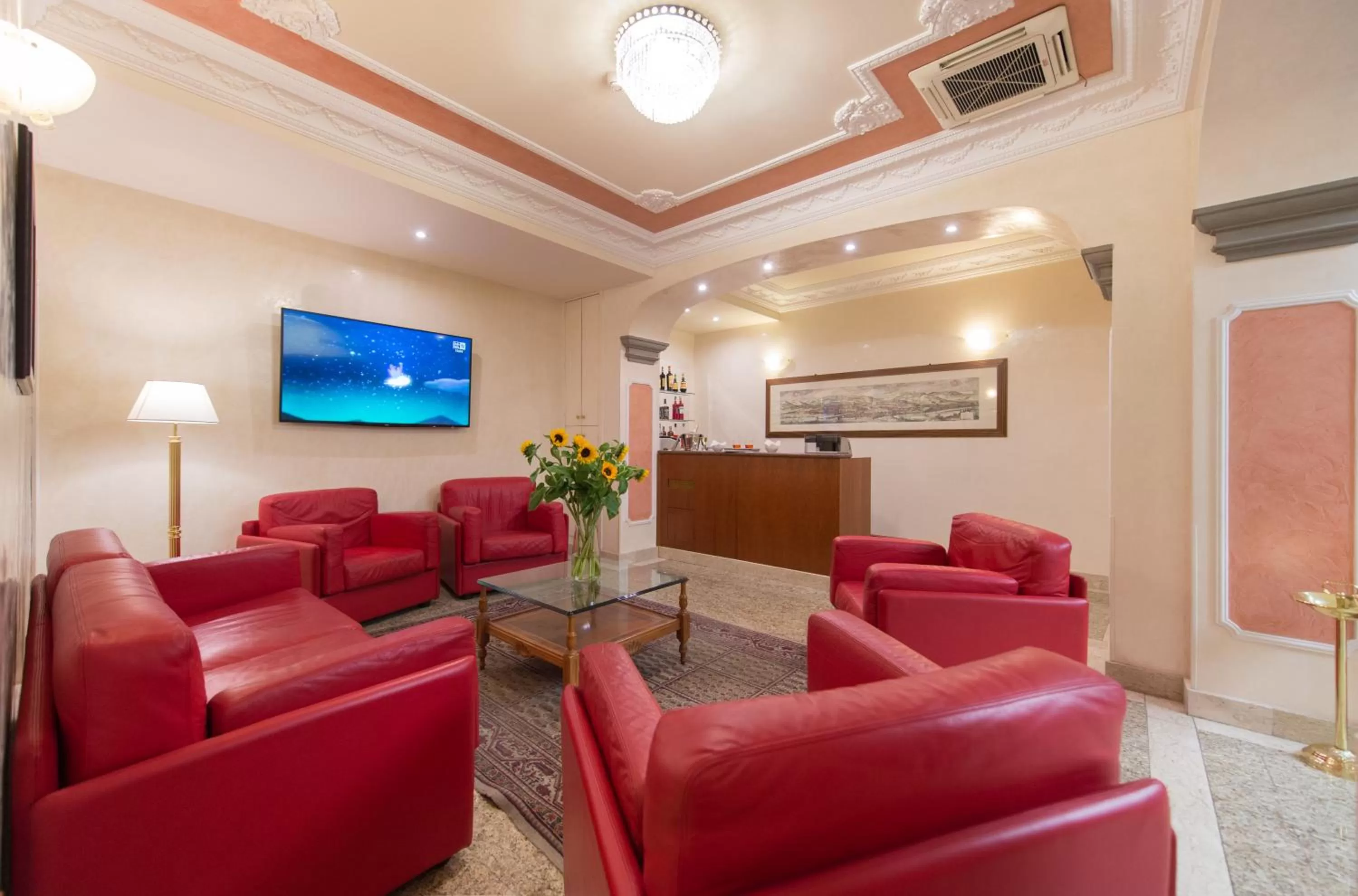 Communal lounge/ TV room in Diana Park Hotel