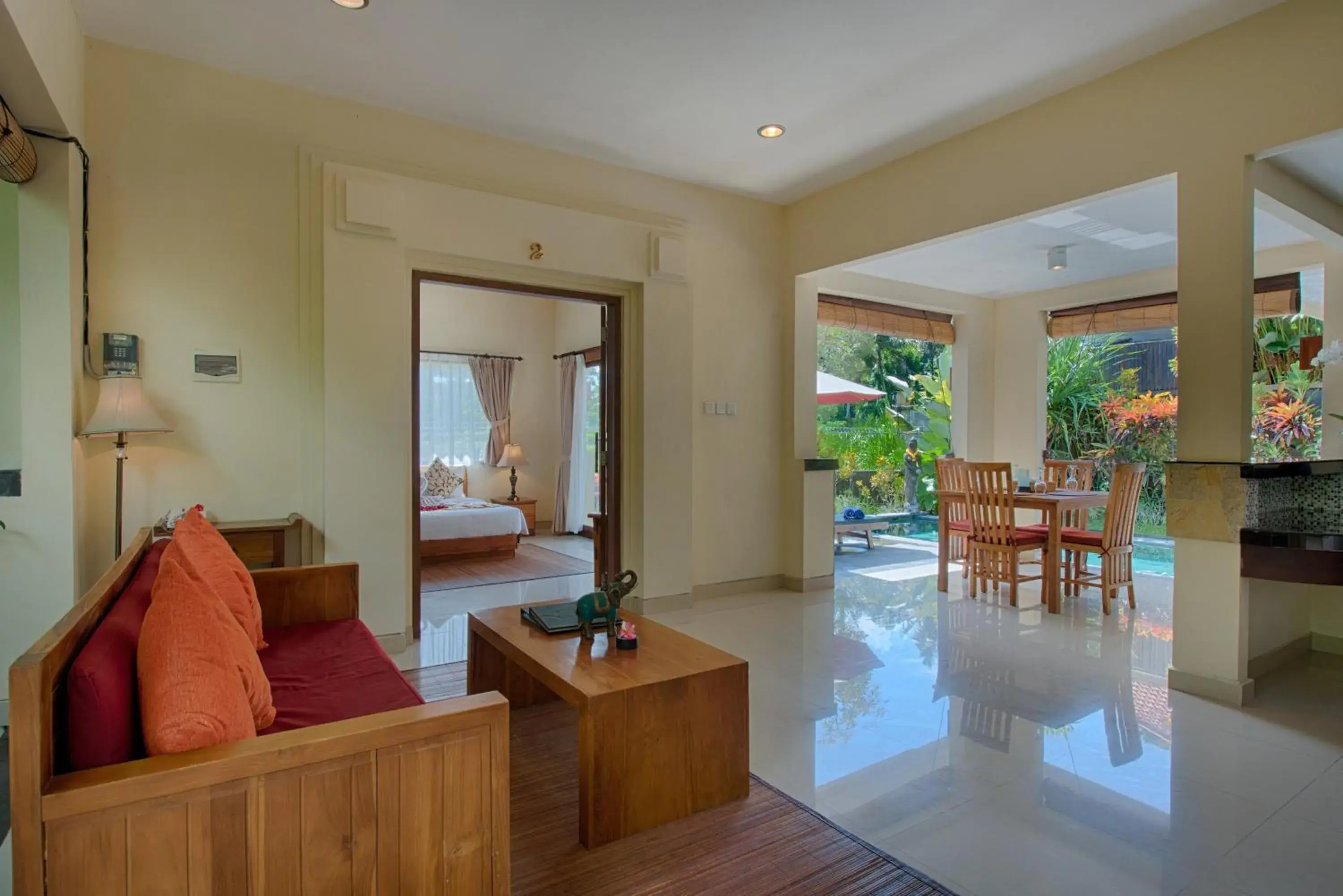 Seating Area in Kadiga Villas Ubud