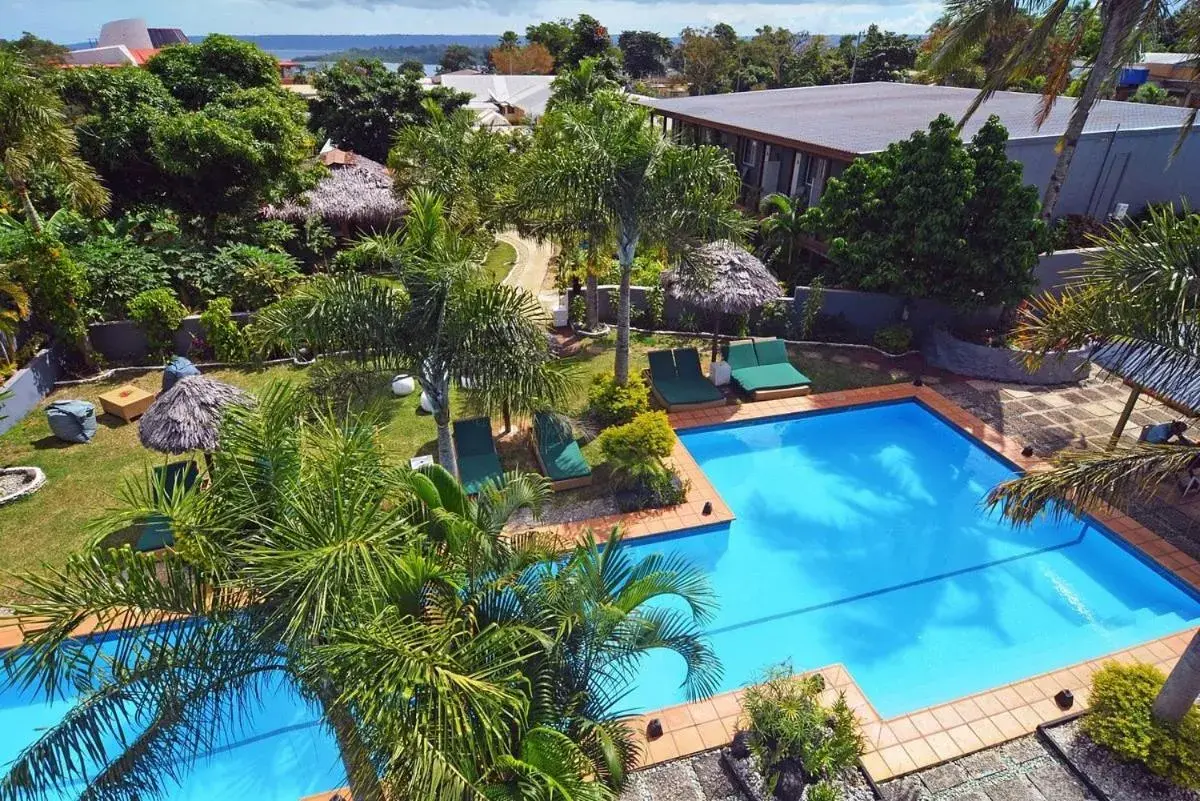 Pool View in Coconut Palms Resort Vanuatu