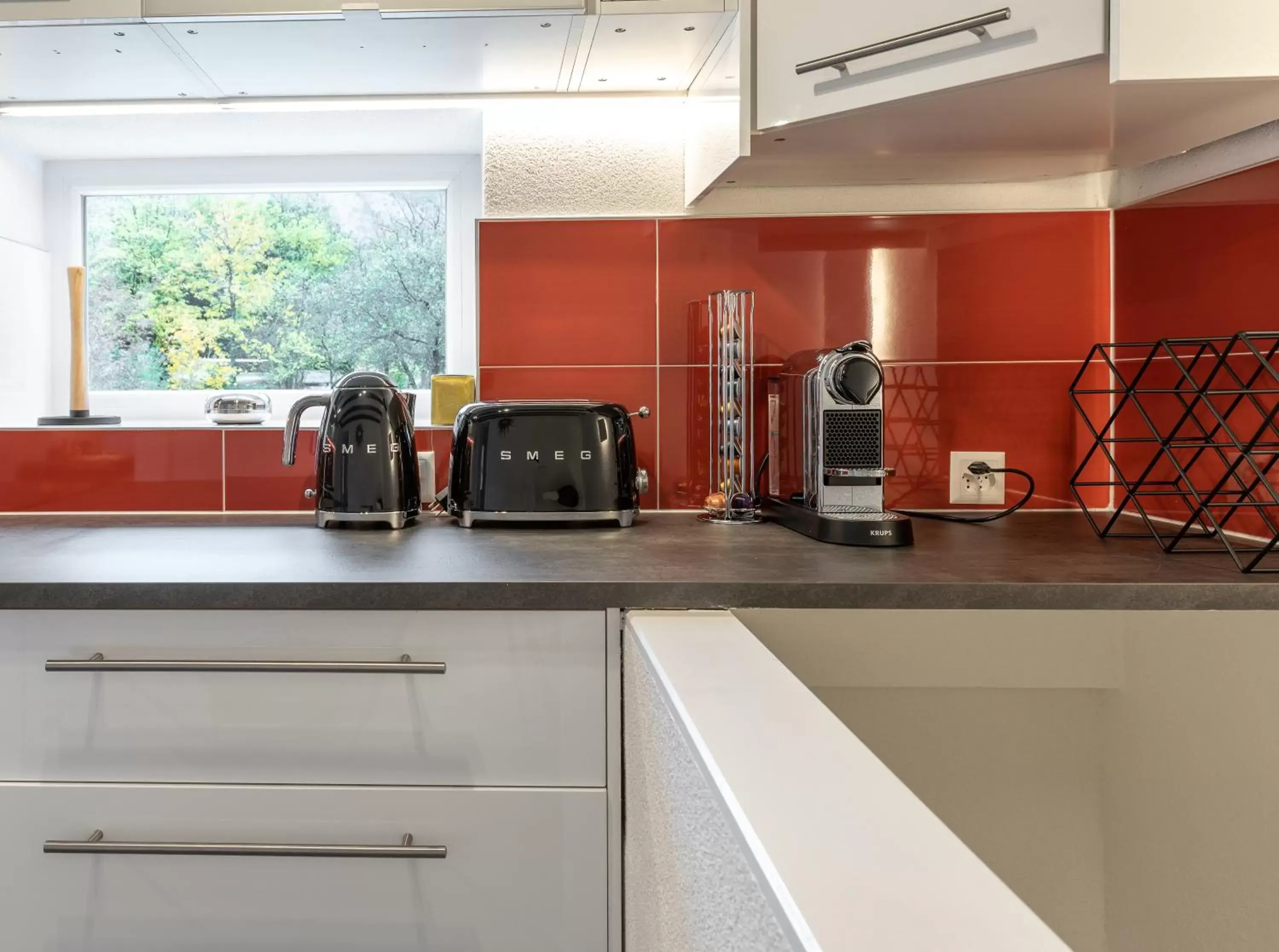 Coffee/tea facilities, Kitchen/Kitchenette in Grand Hotel des Bains