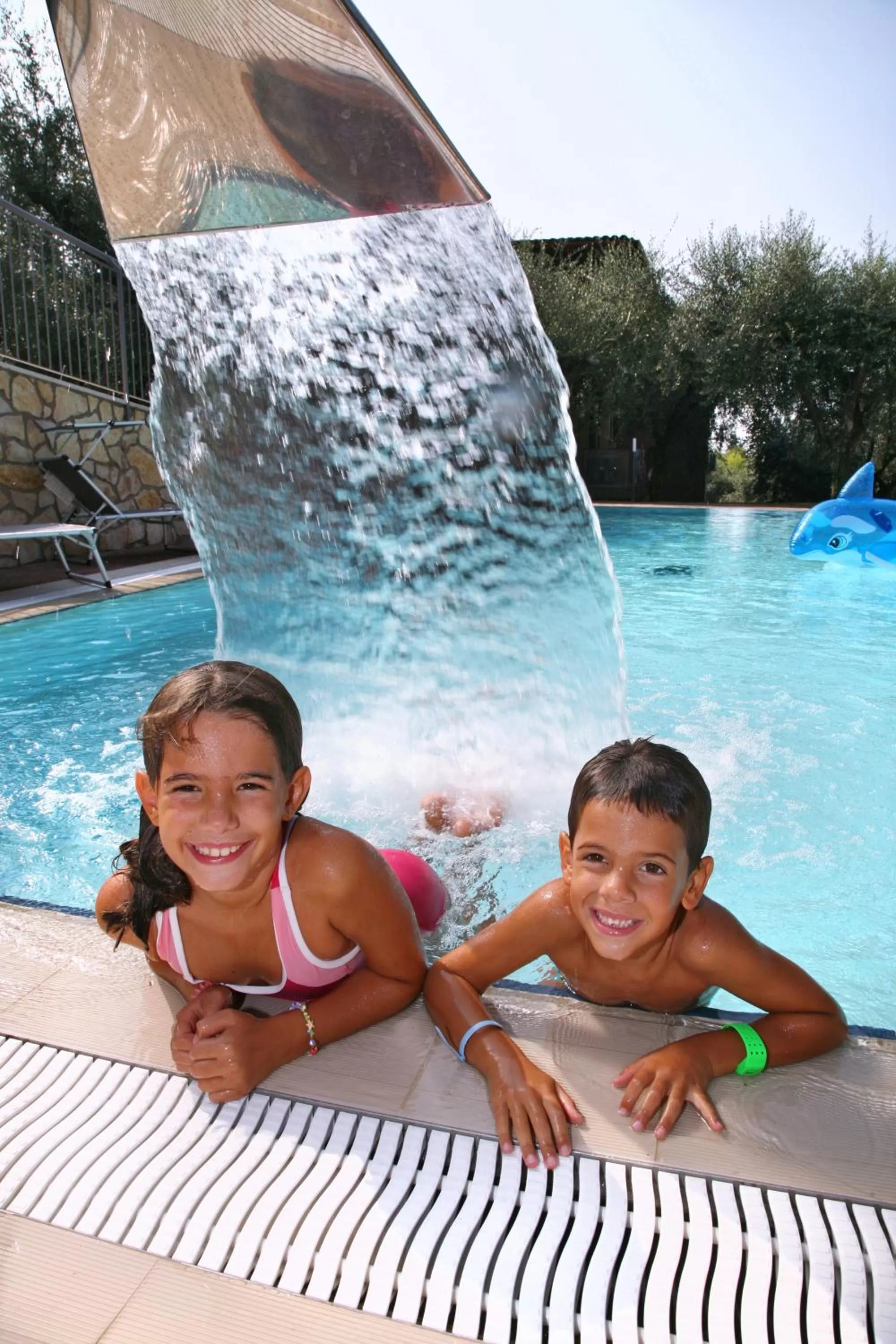 Pool view in Residence Uliveto