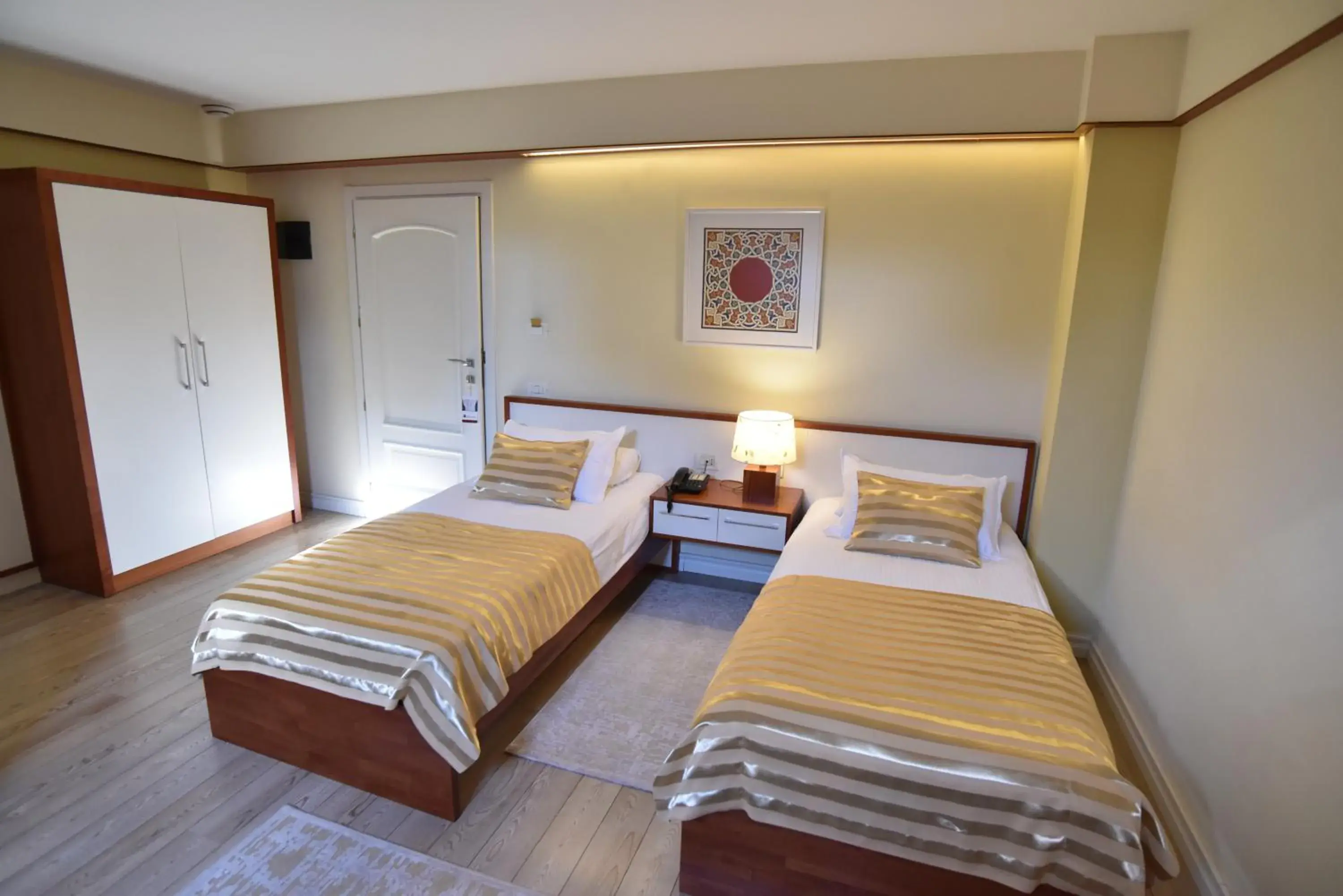 Bed in Hotel Sokrat