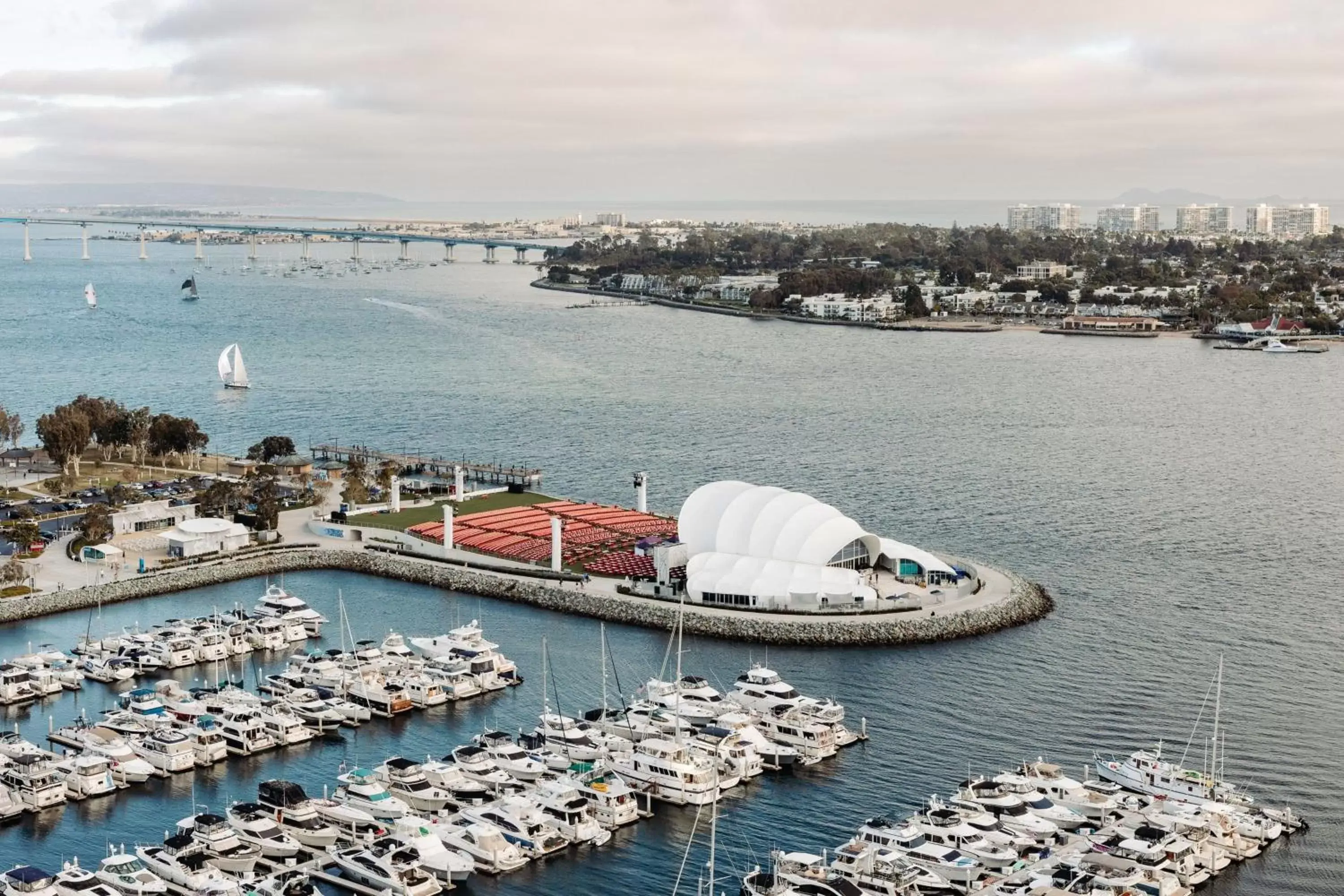 Property building, Bird's-eye View in San Diego Marriott Marquis and Marina