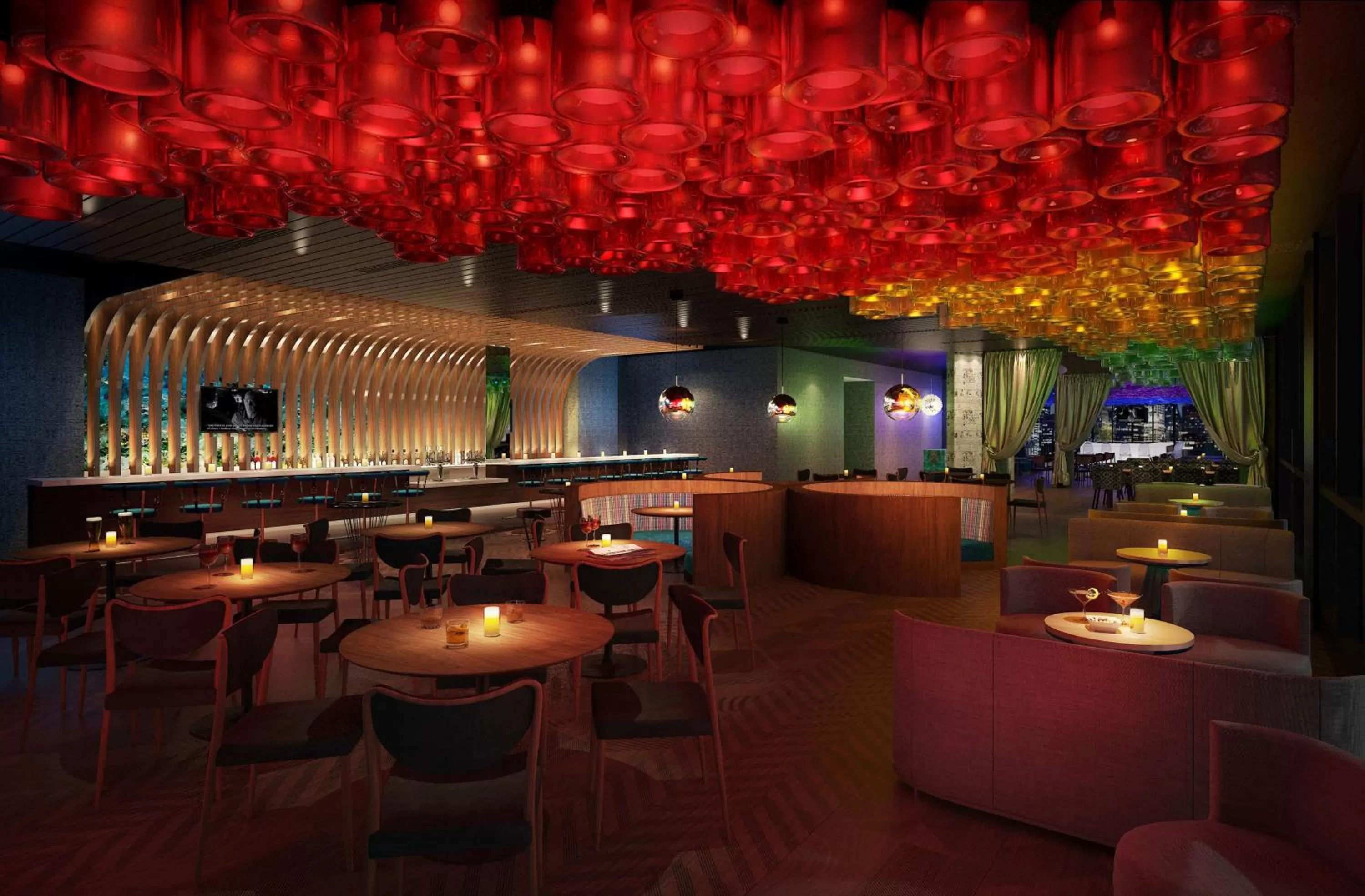 Lounge or bar in The Porter Portland, Curio Collection By Hilton