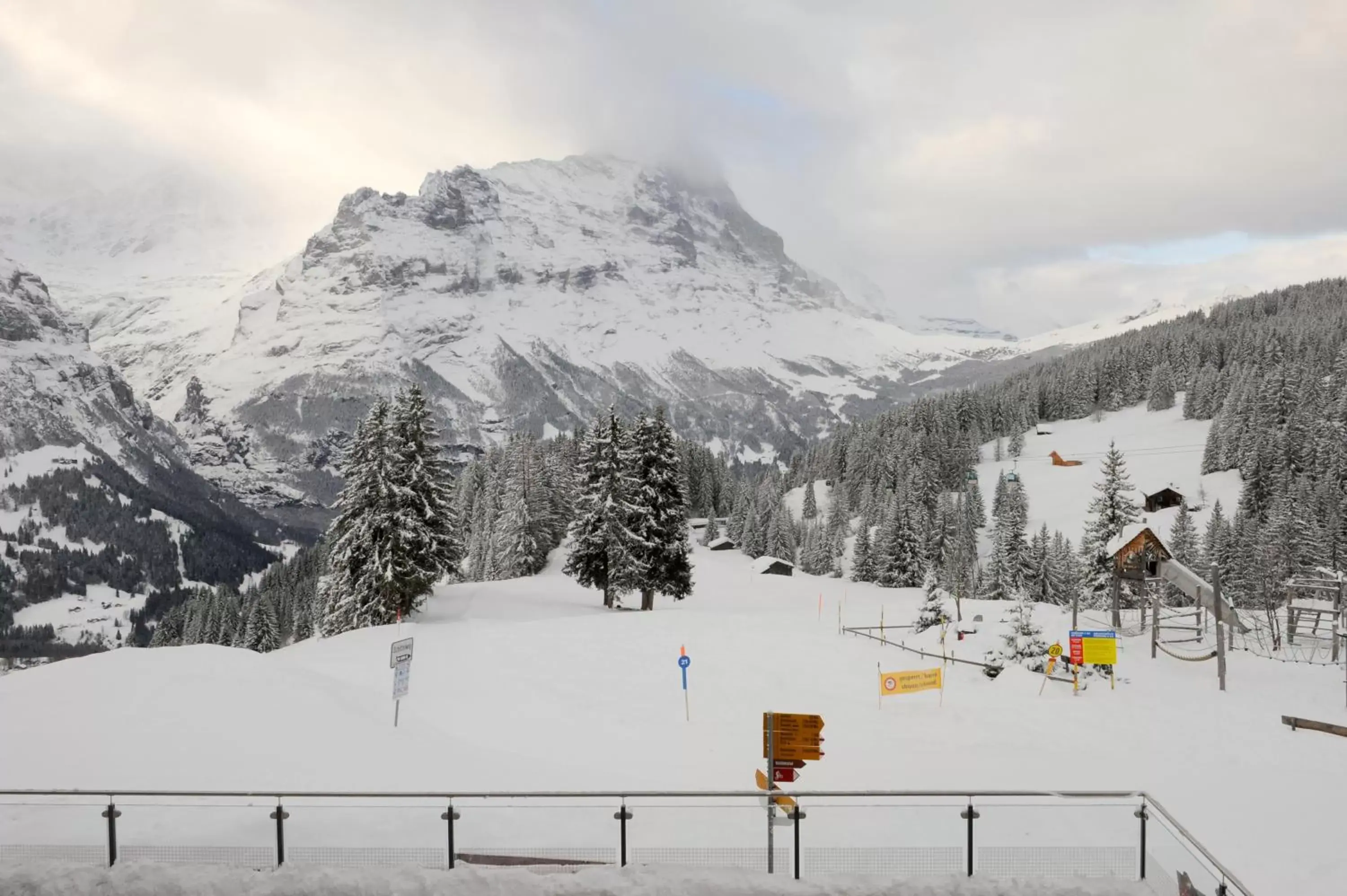 Mountain view, Winter in Alpinhotel Bort