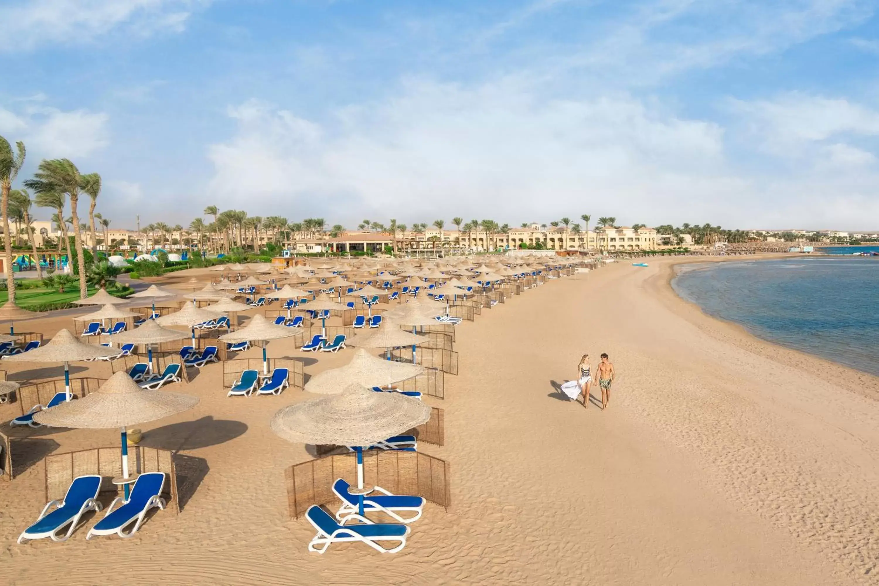 Beach in Cleopatra Luxury Resort Makadi Bay