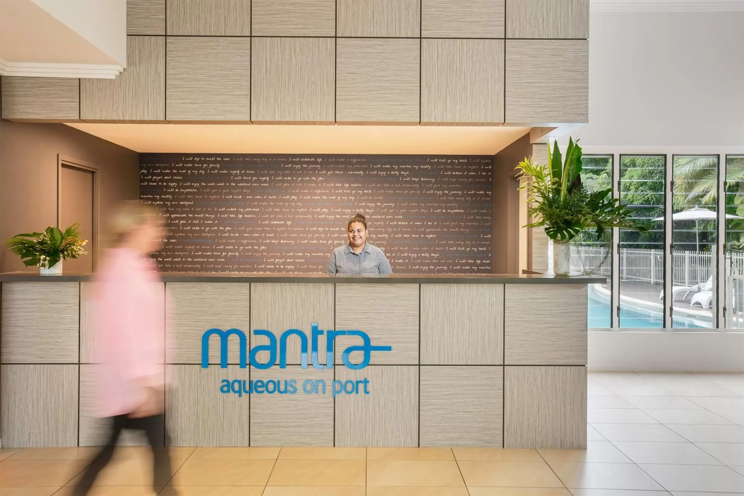 Lobby or reception in Mantra Aqueous on Port