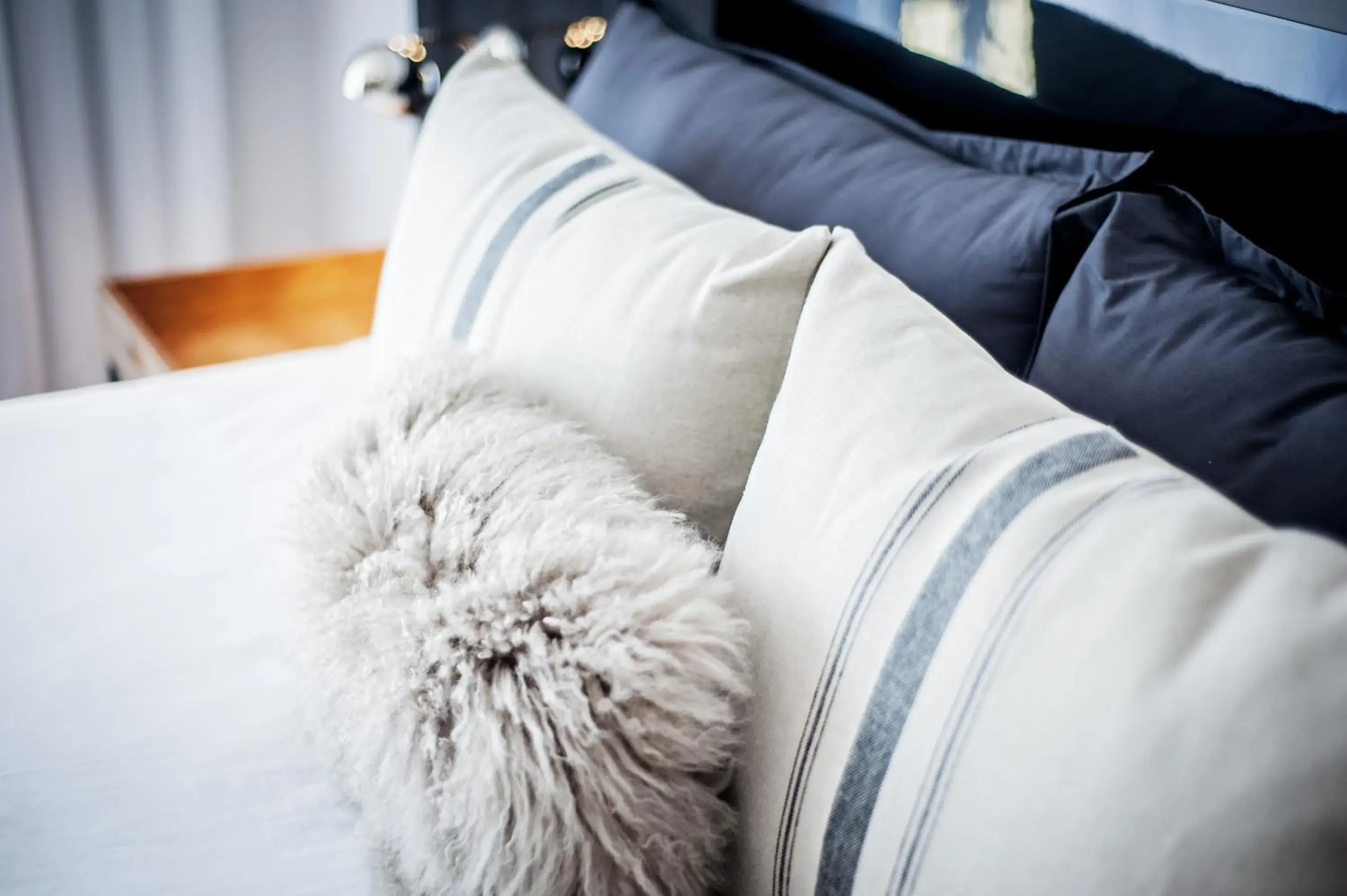 Decorative detail, Bed in CasaSur Palermo Hotel