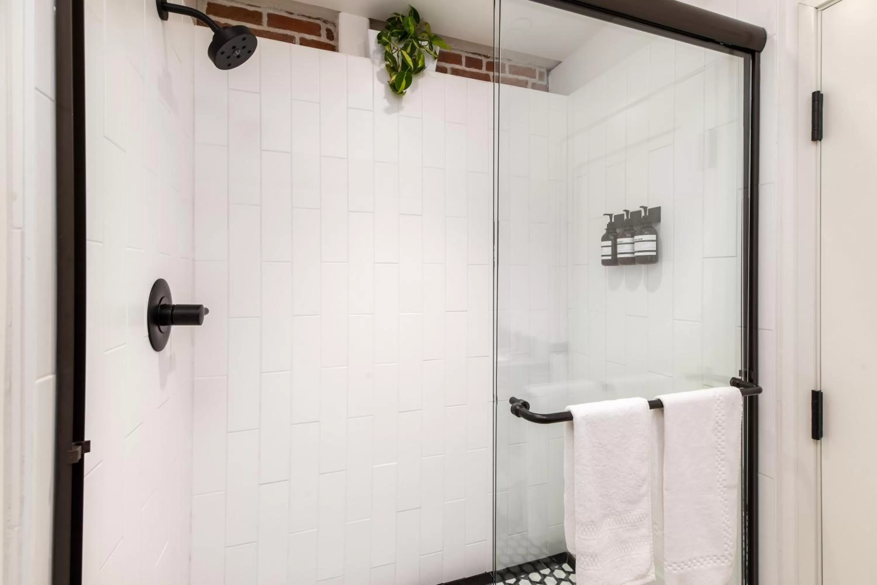 Shower in The Brick Boutique Hotel