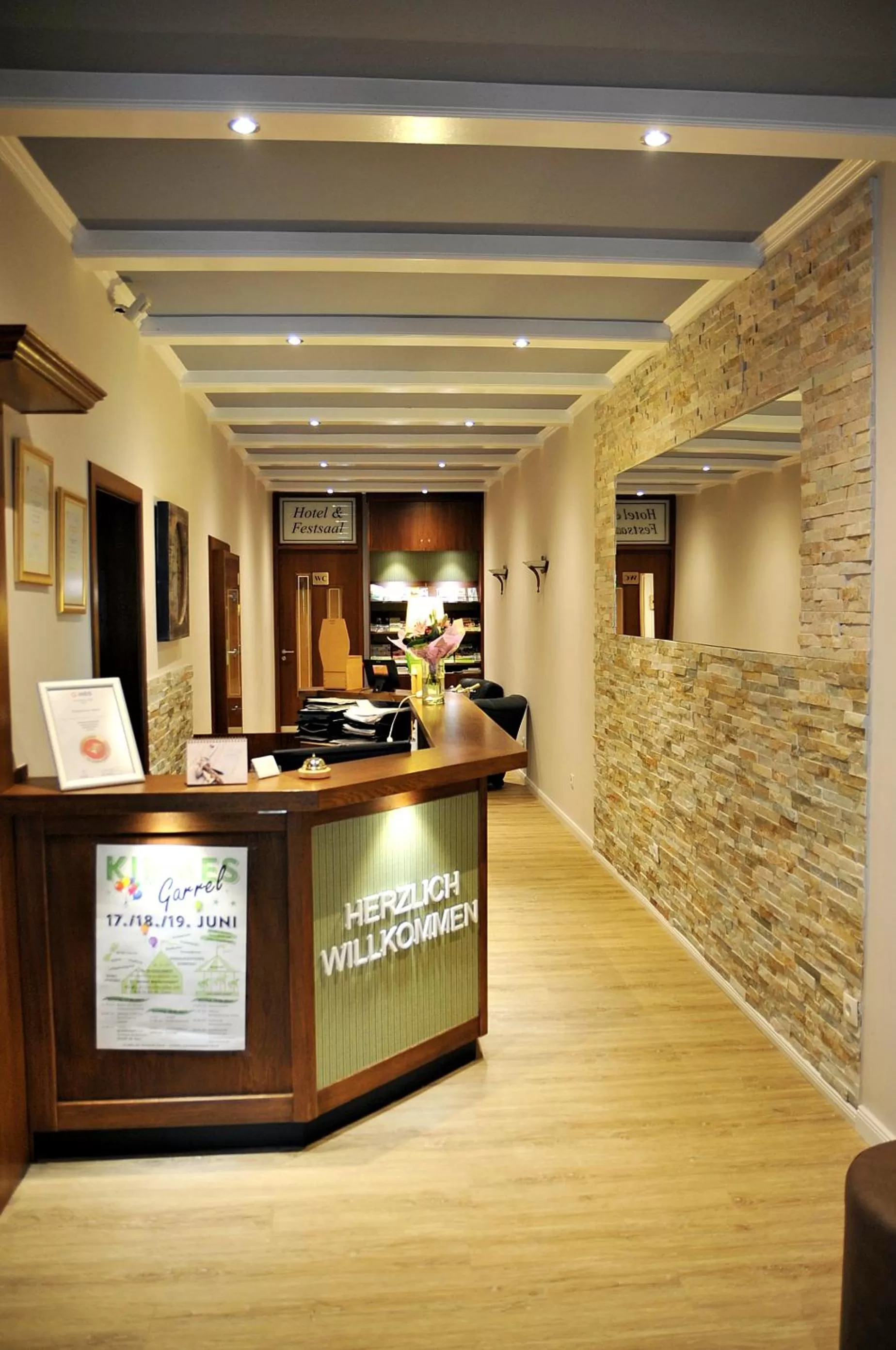 Lobby or reception in Hotel Restaurant Bürgerklause Tapken