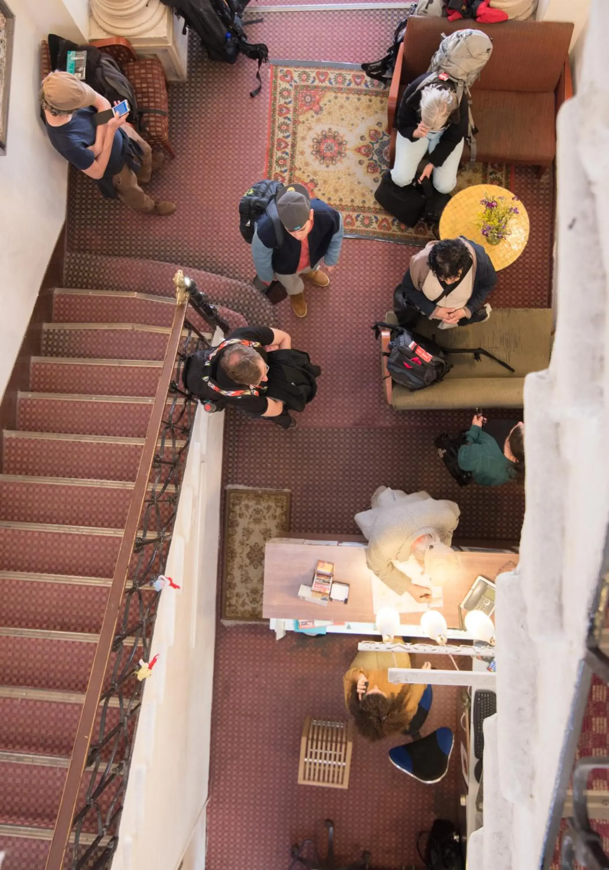 group of guests in Jerusalem Hostel