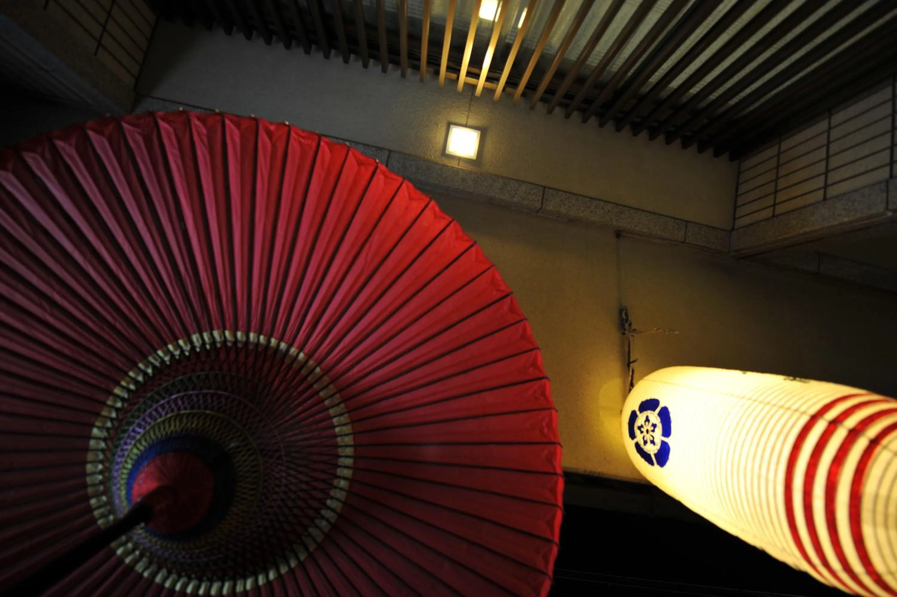 Decorative detail in Watazen Ryokan - Established in 1830