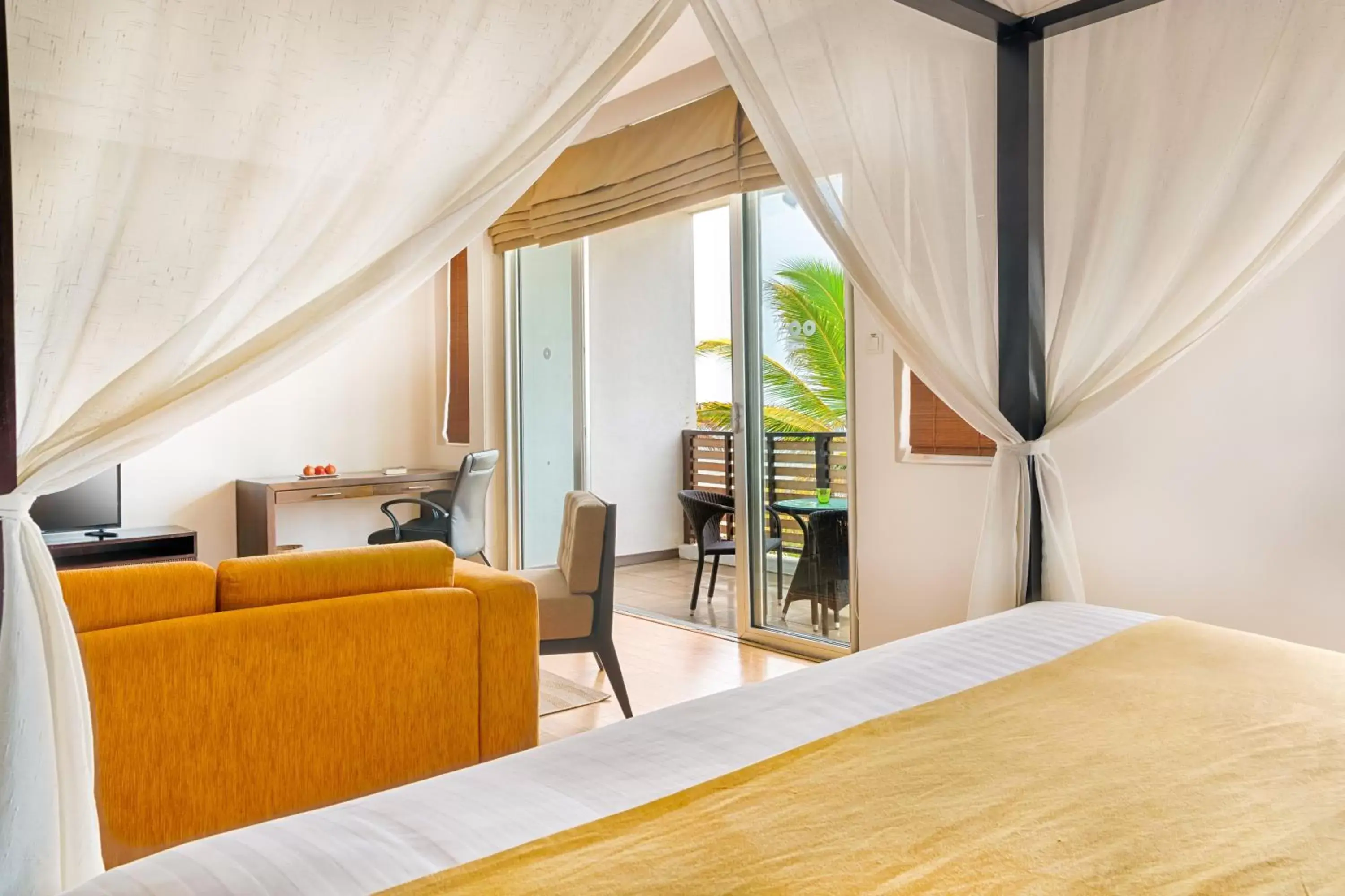 Balcony/Terrace, Bed in Jetwing Sea Balcony/Terrace, Bed in Jetwing Sea