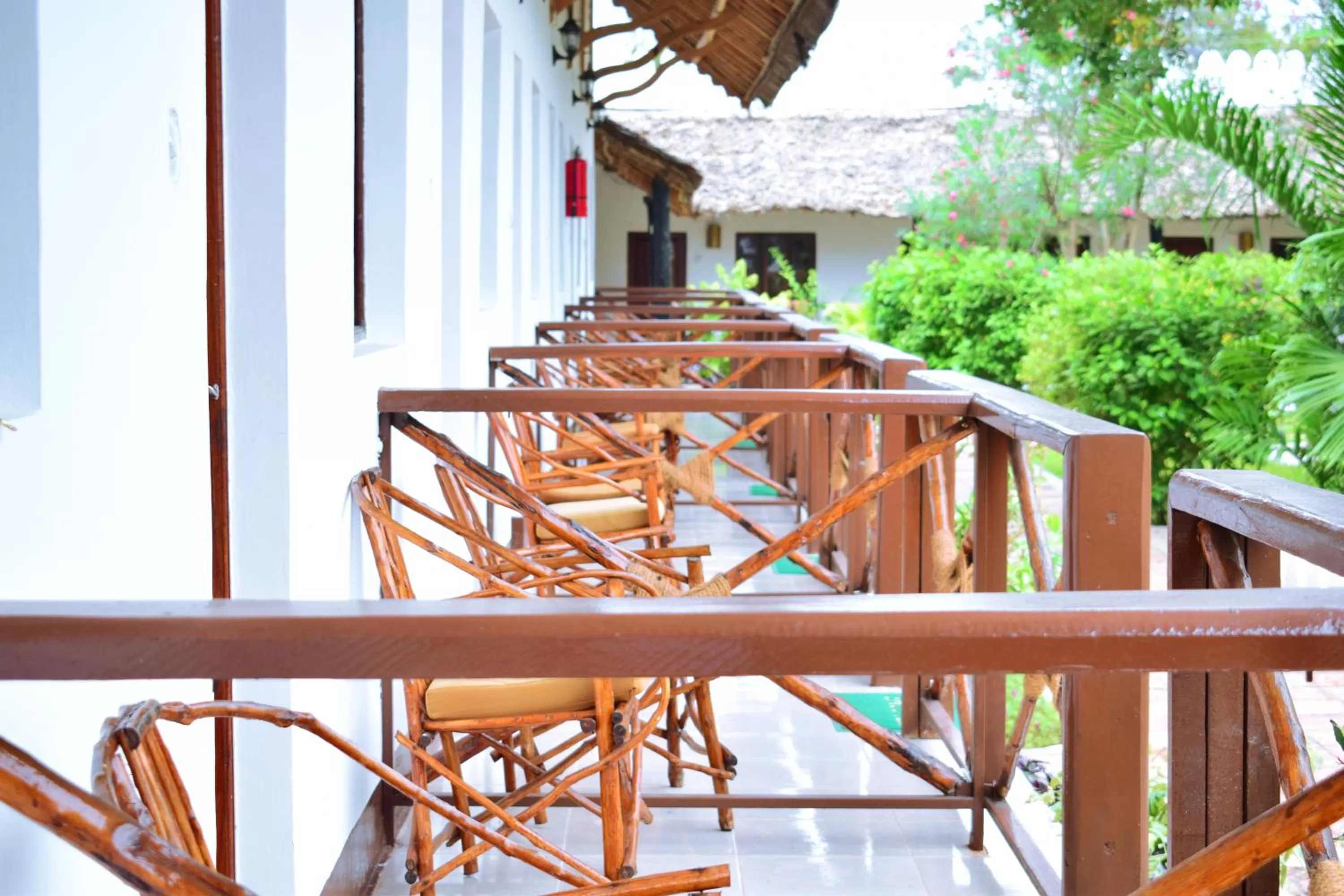 Balcony/Terrace in Amaan Beach Bungalows