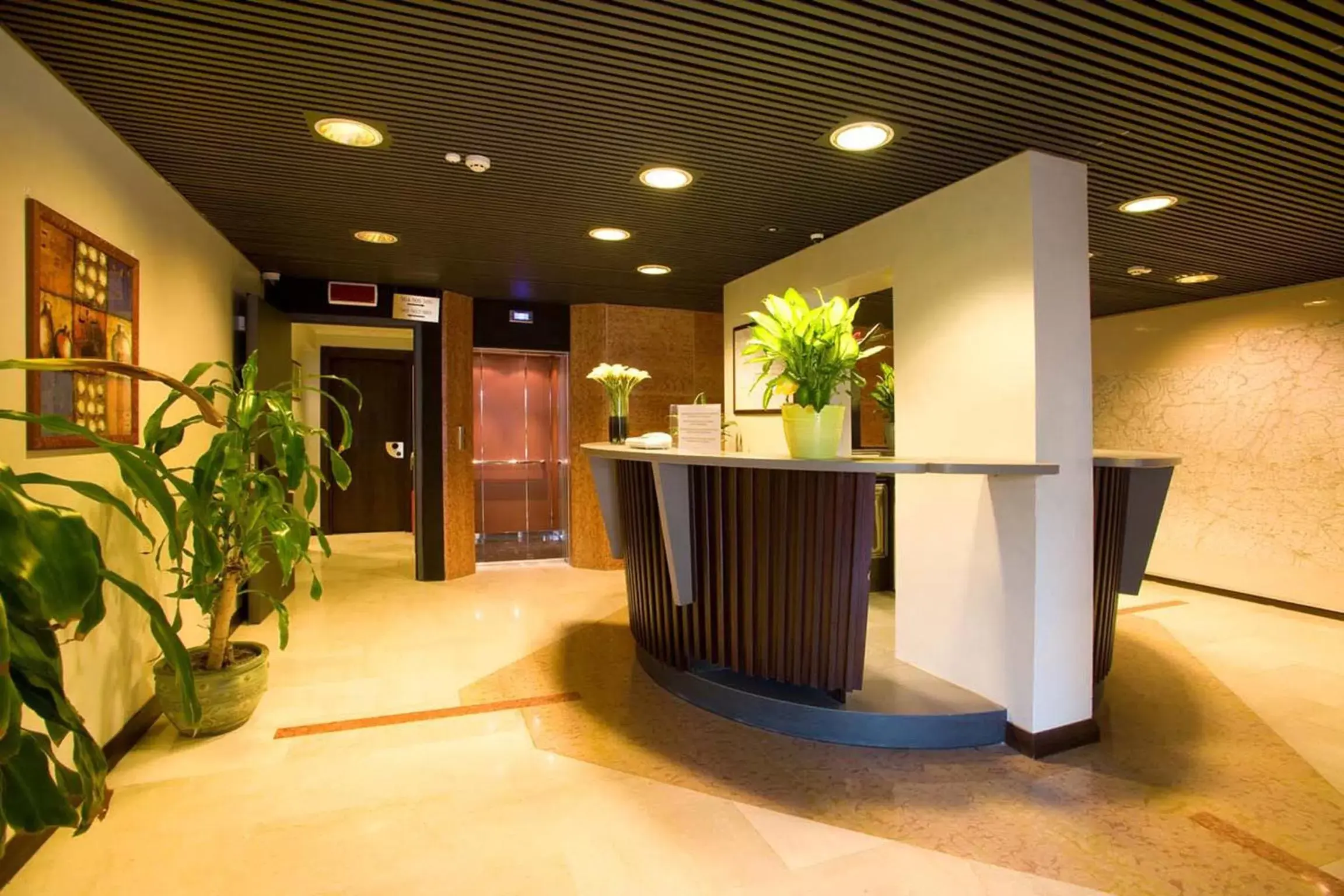 Communal lounge/ TV room, Lobby/Reception in Hotel Smeraldo