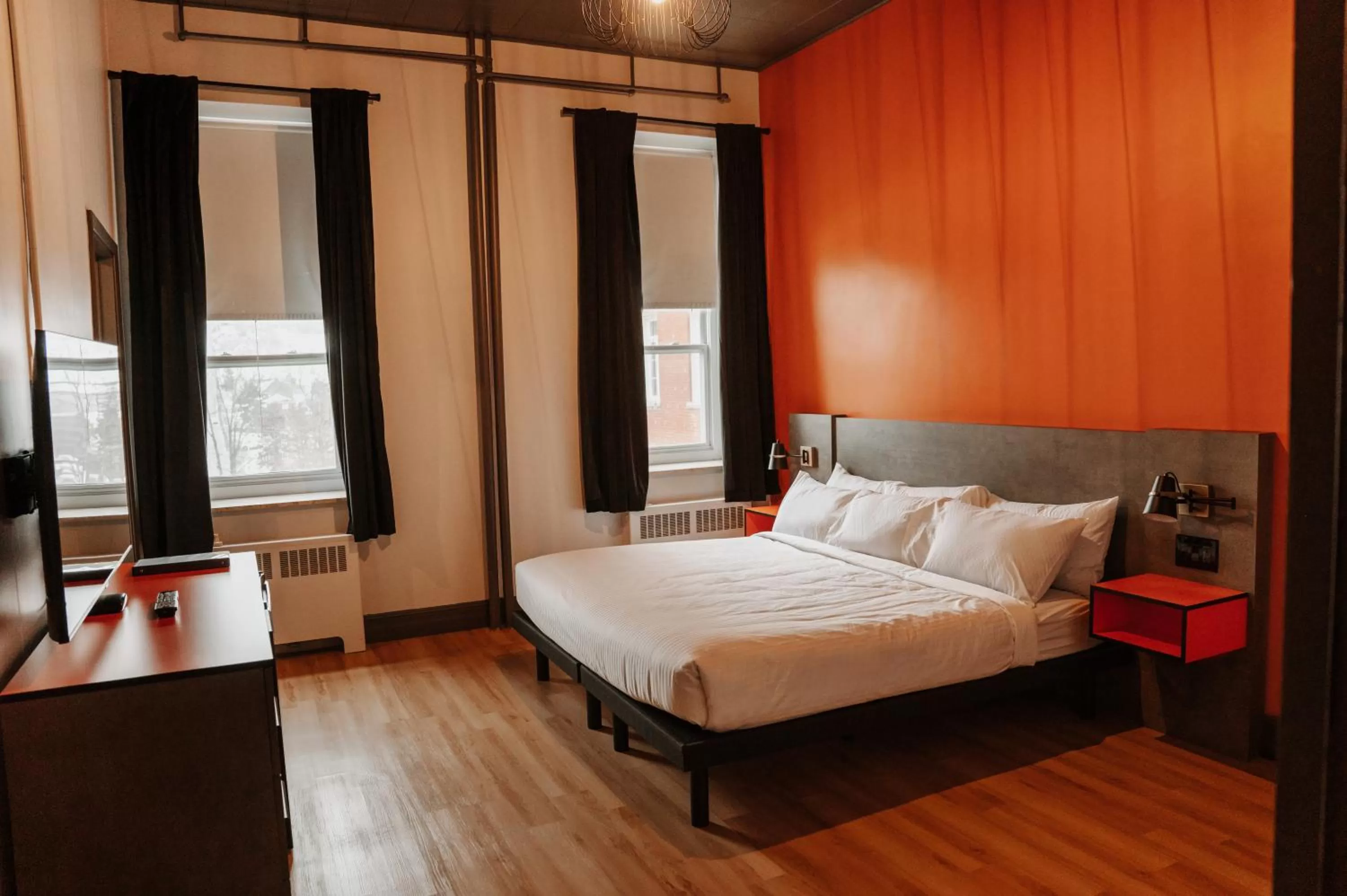 Bed in Hotel Historique et Manoir Route 66