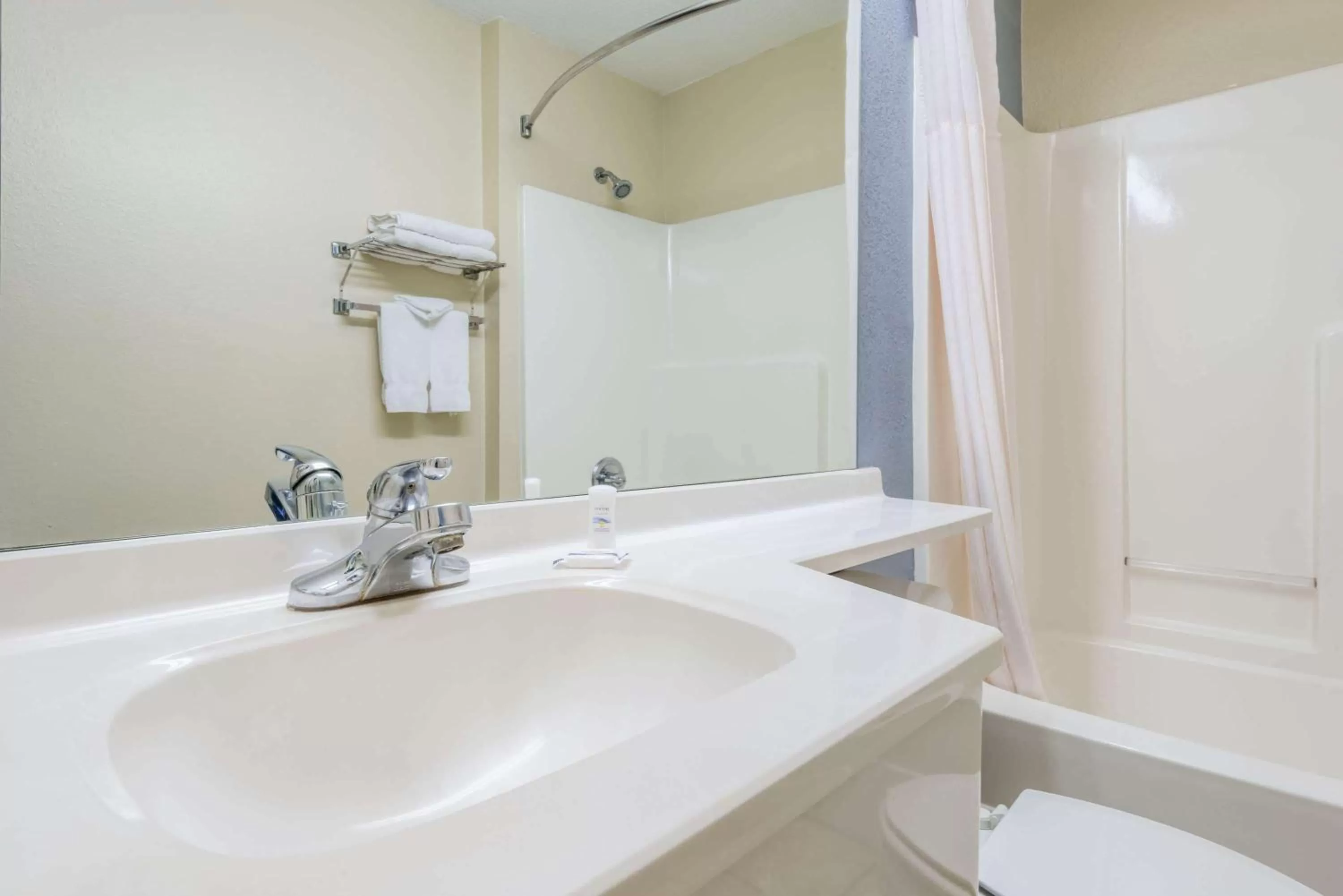 Bathroom in Microtel Inn & Suites by Wyndham Kansas City Airport