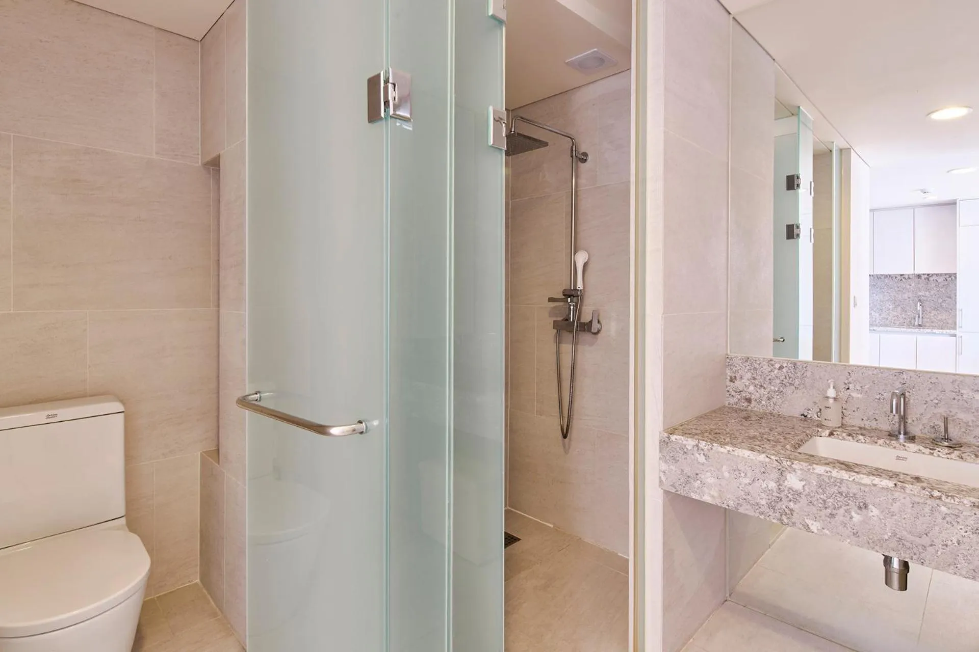 Shower in The Island Blue Hotel