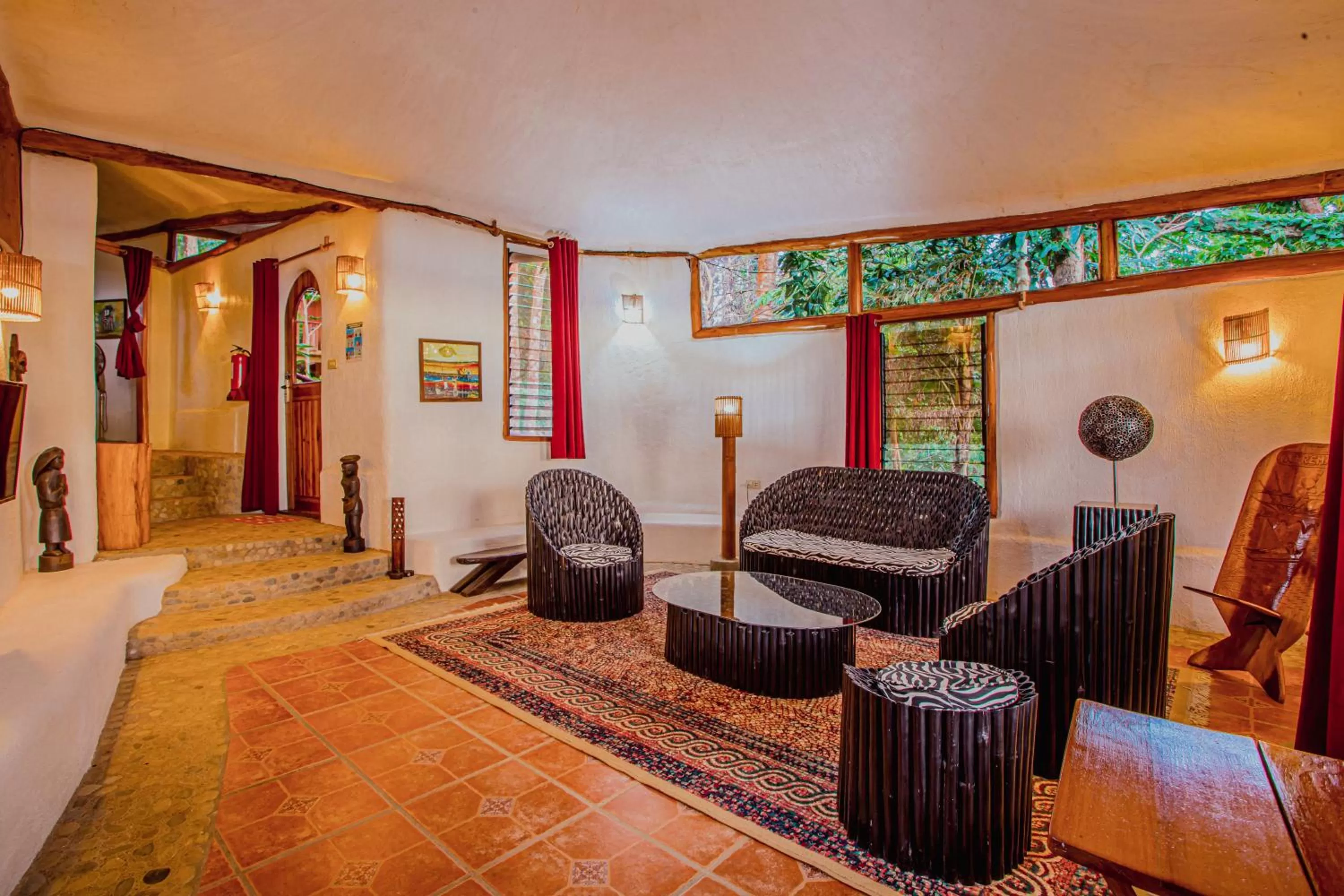 Living room in Atremaru Jungle Retreat