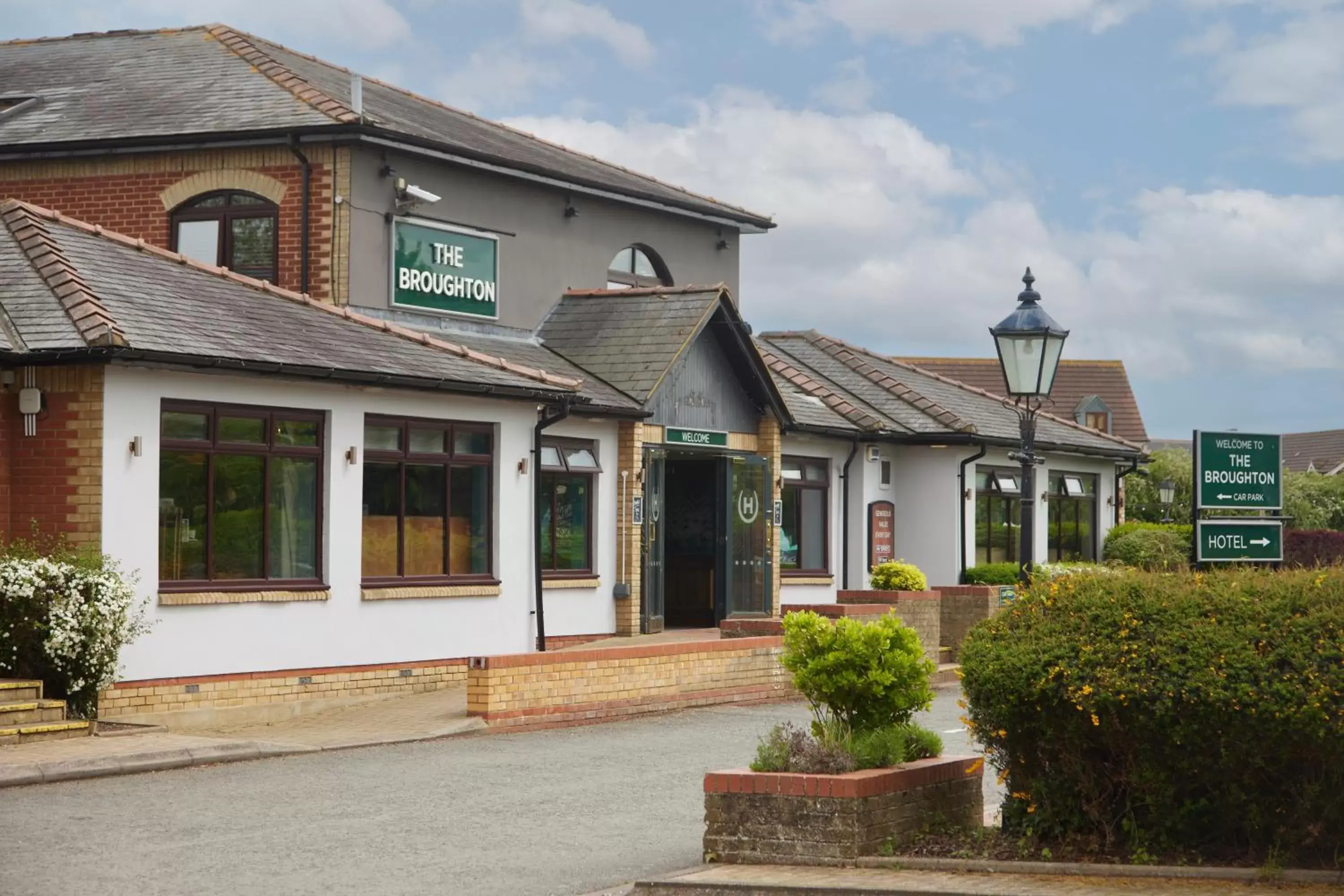 Logo/Certificate/Sign, Property Building in The Broughton Hotel by Greene King Inns