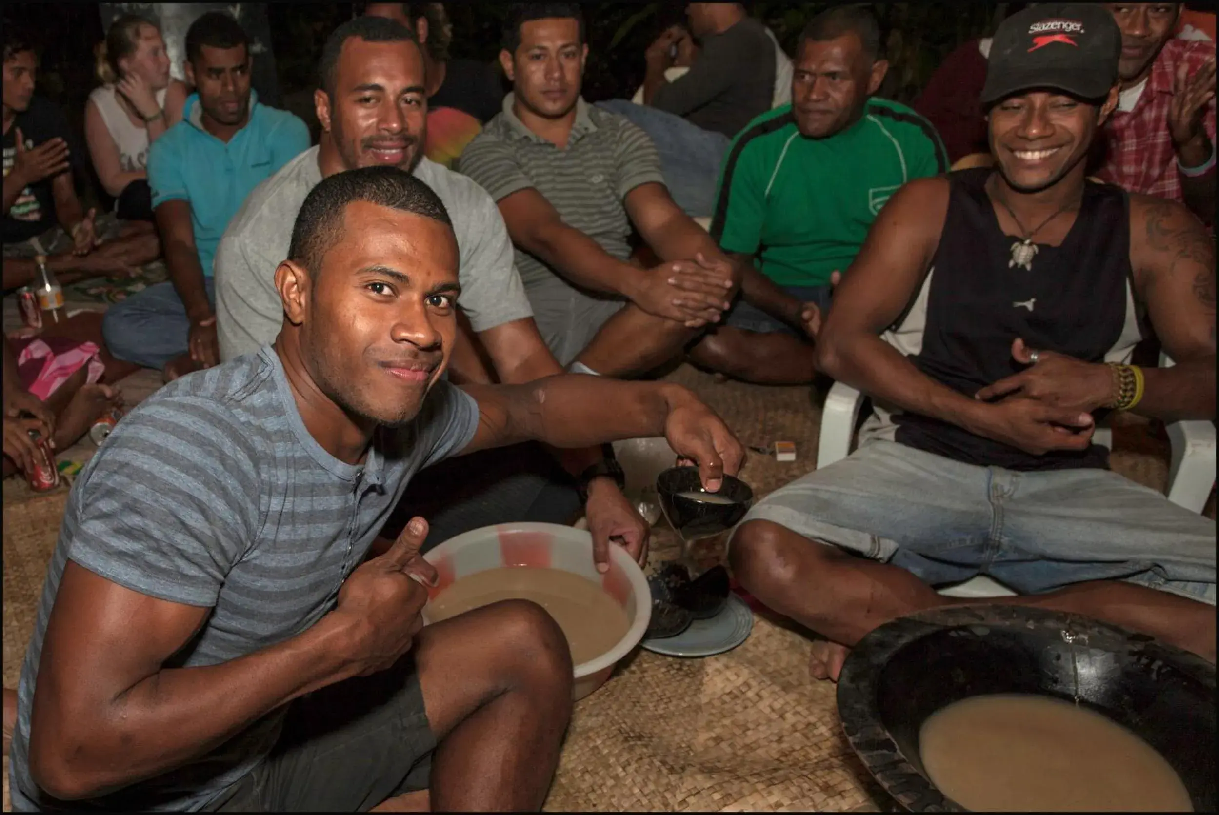 Evening entertainment in Bamboo Backpackers Hostel