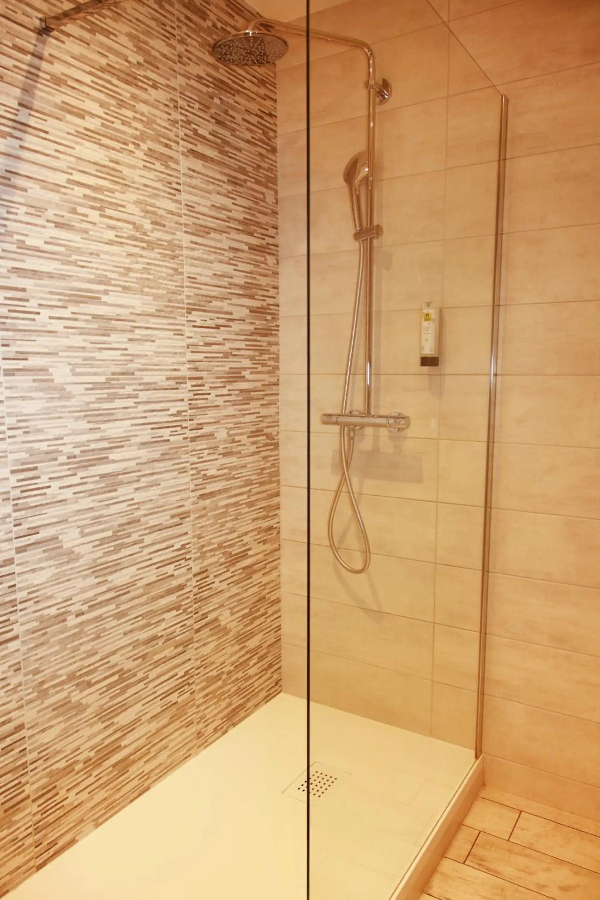 Shower, Bathroom in Hôtel de France Vire