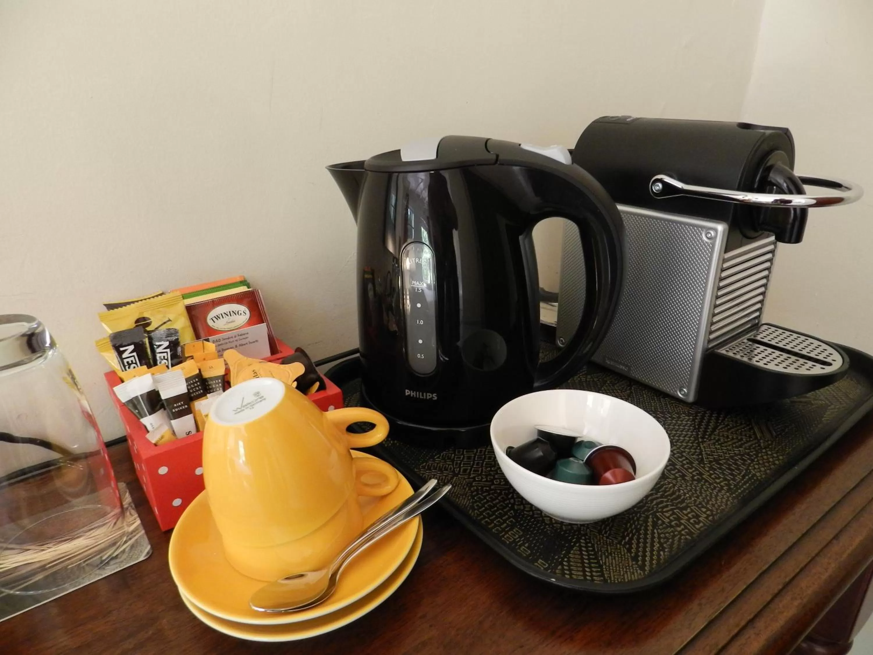 Coffee/tea facilities in B&B Sombre di Kabana