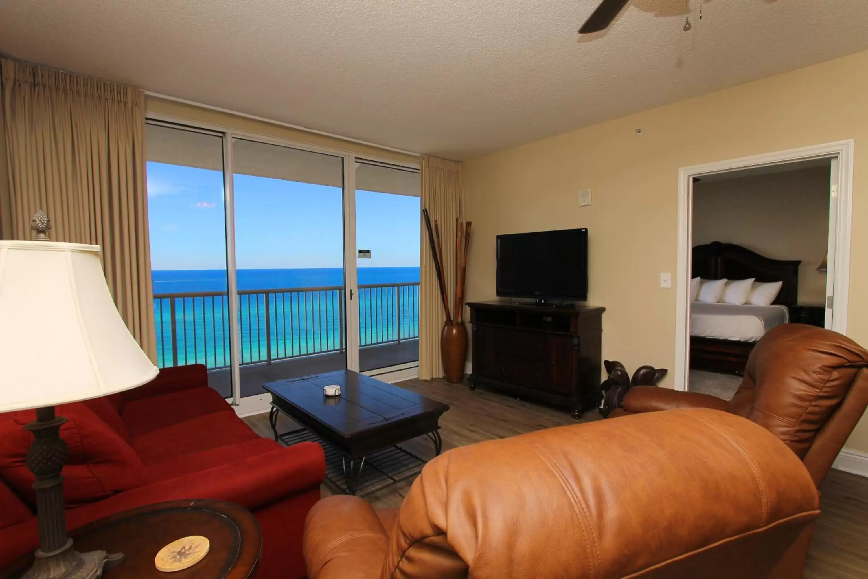 Living room, Seating Area in Majestic Beach Resort, Panama City Beach, Fl