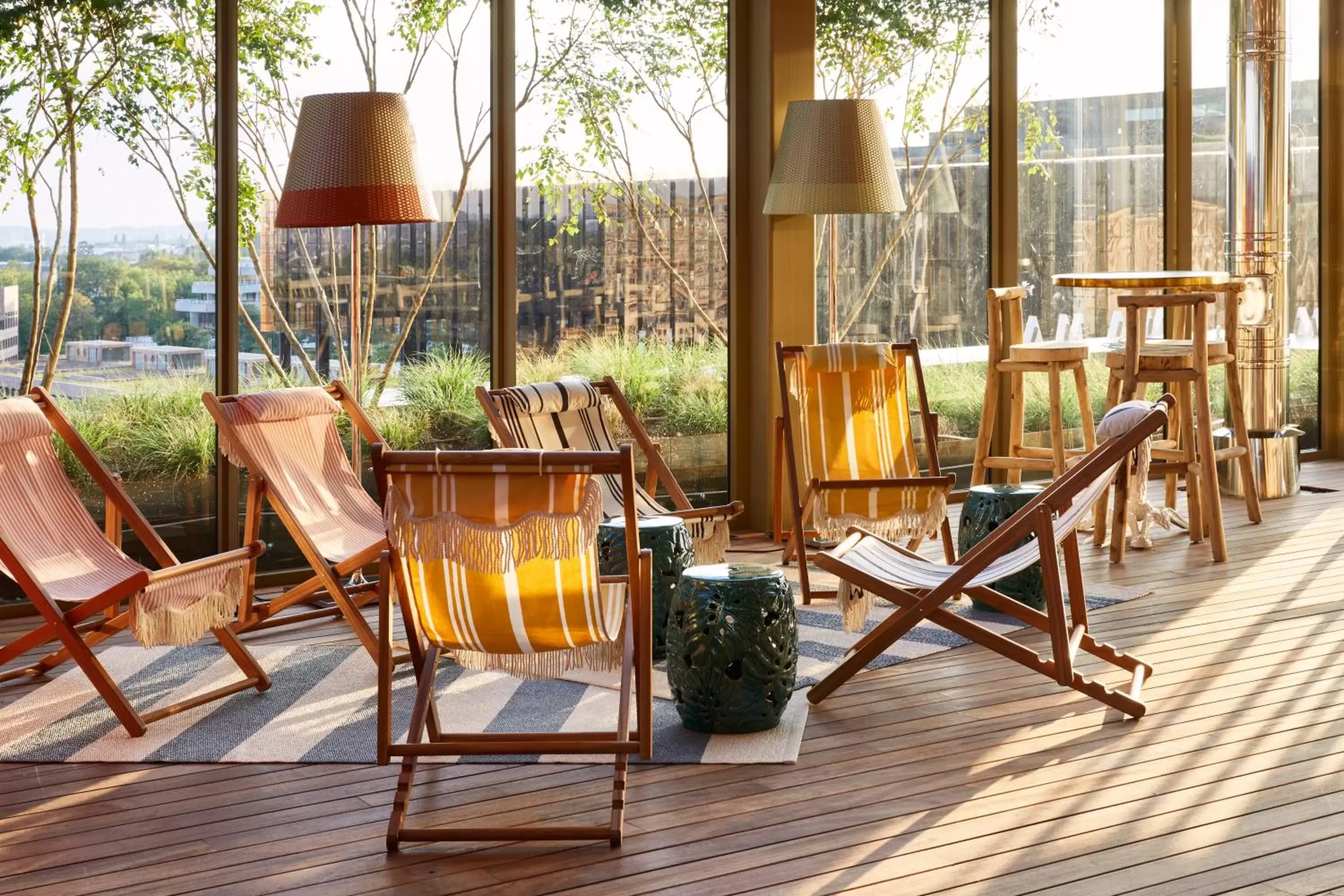 Balcony/Terrace in Mama Shelter Luxembourg