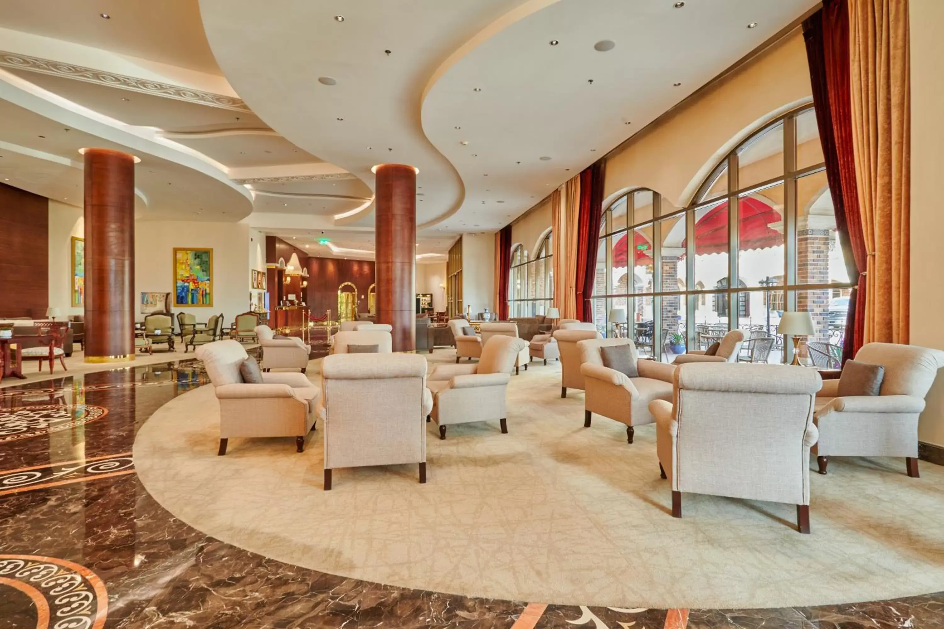 Lobby or reception in Crowne Plaza Riyadh Al Waha by IHG Lobby or reception in Crowne Plaza Riyadh Al Waha by IHG