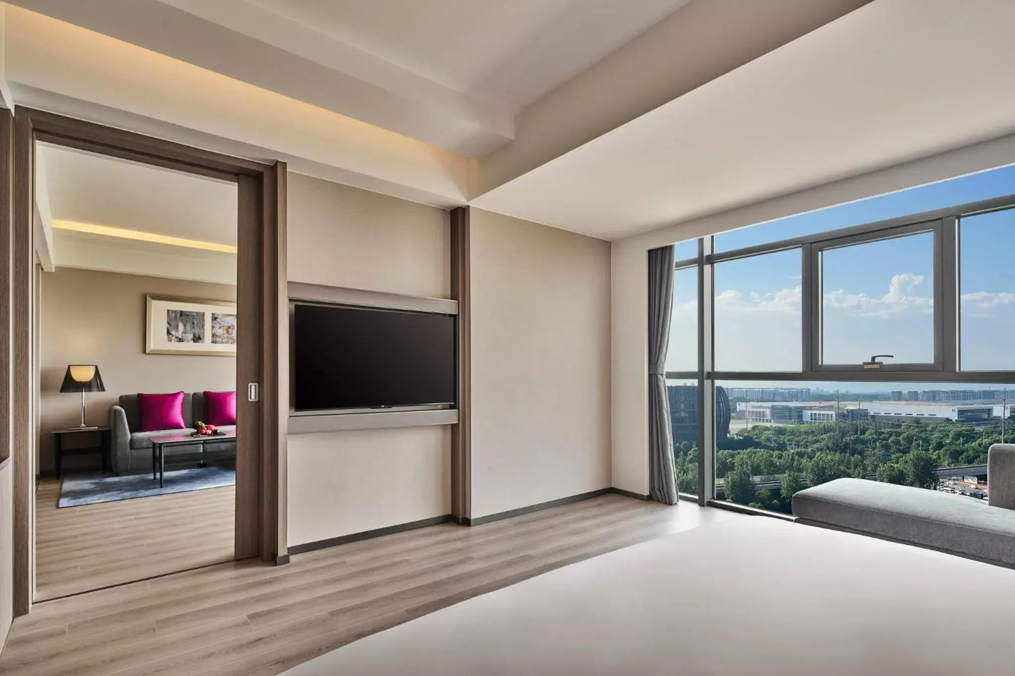 Photo of the whole room, TV/Entertainment Center in Crowne Plaza Beijing International Airport, an IHG Hotel