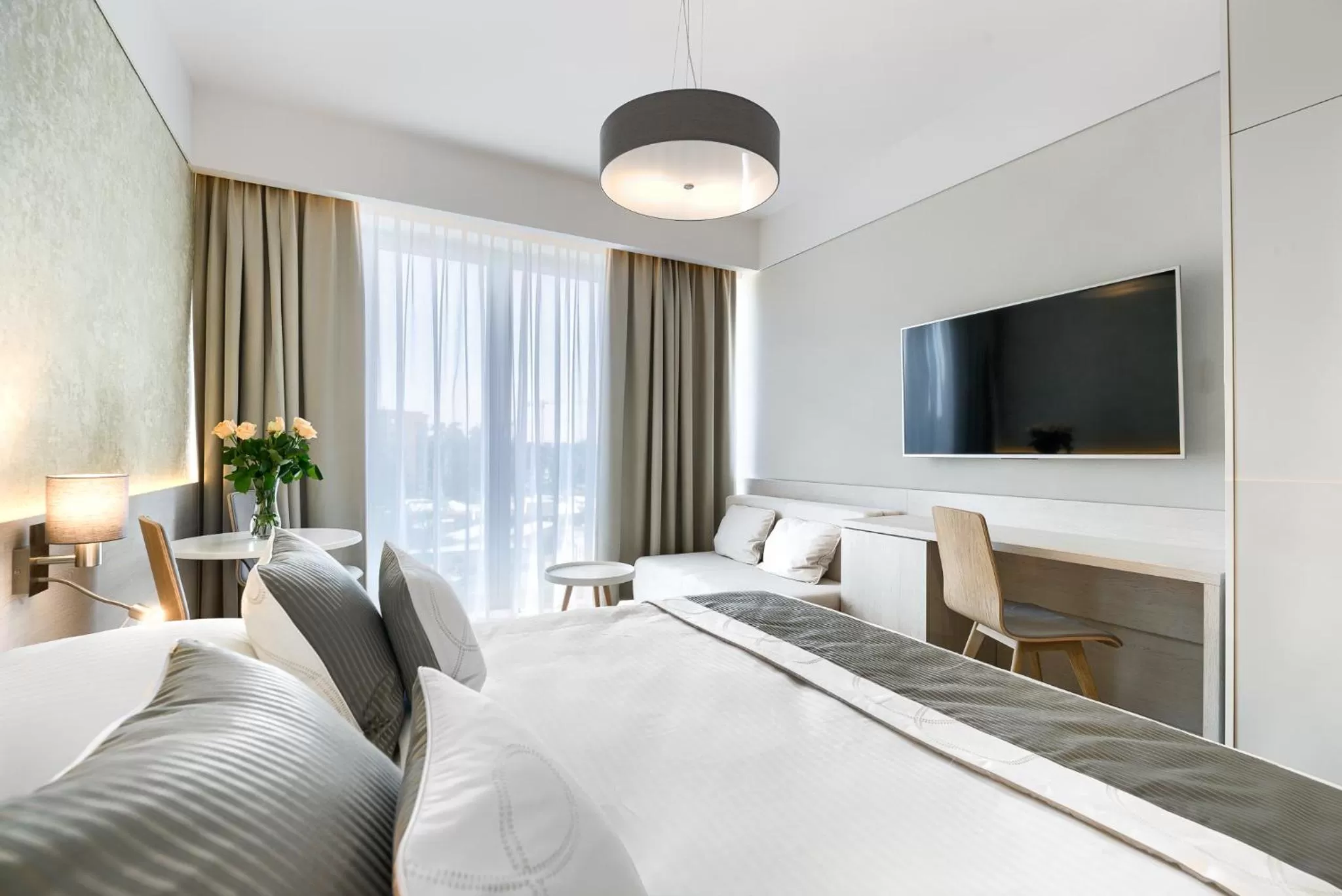 Communal lounge/ TV room, Bed in Dune Resort Mielno - C