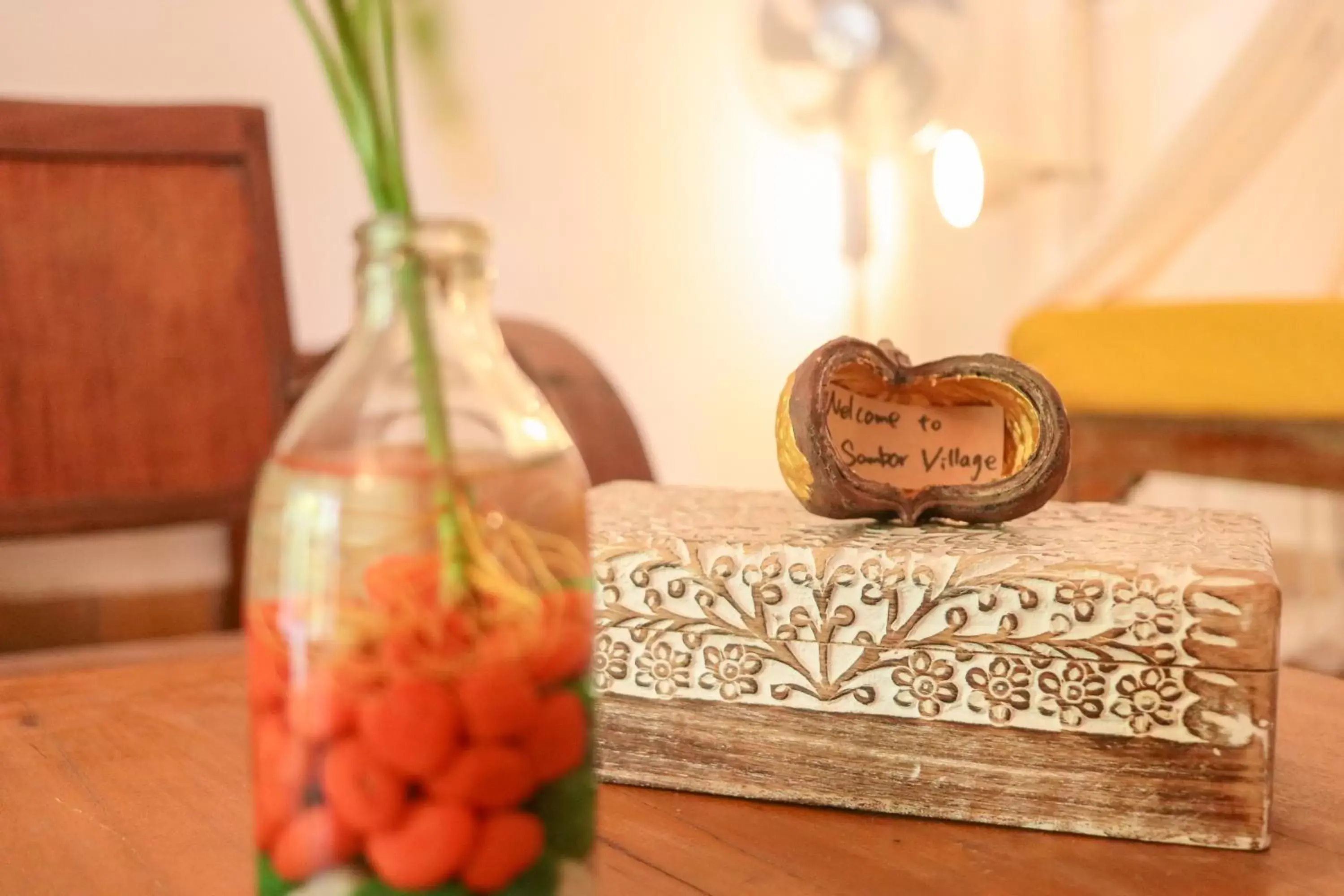 Decorative detail, Bed in Sambor Village Hotel